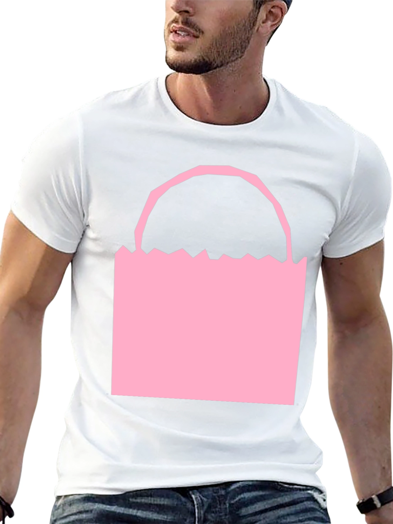 Pink Bag Graphic Tee - Modern Style