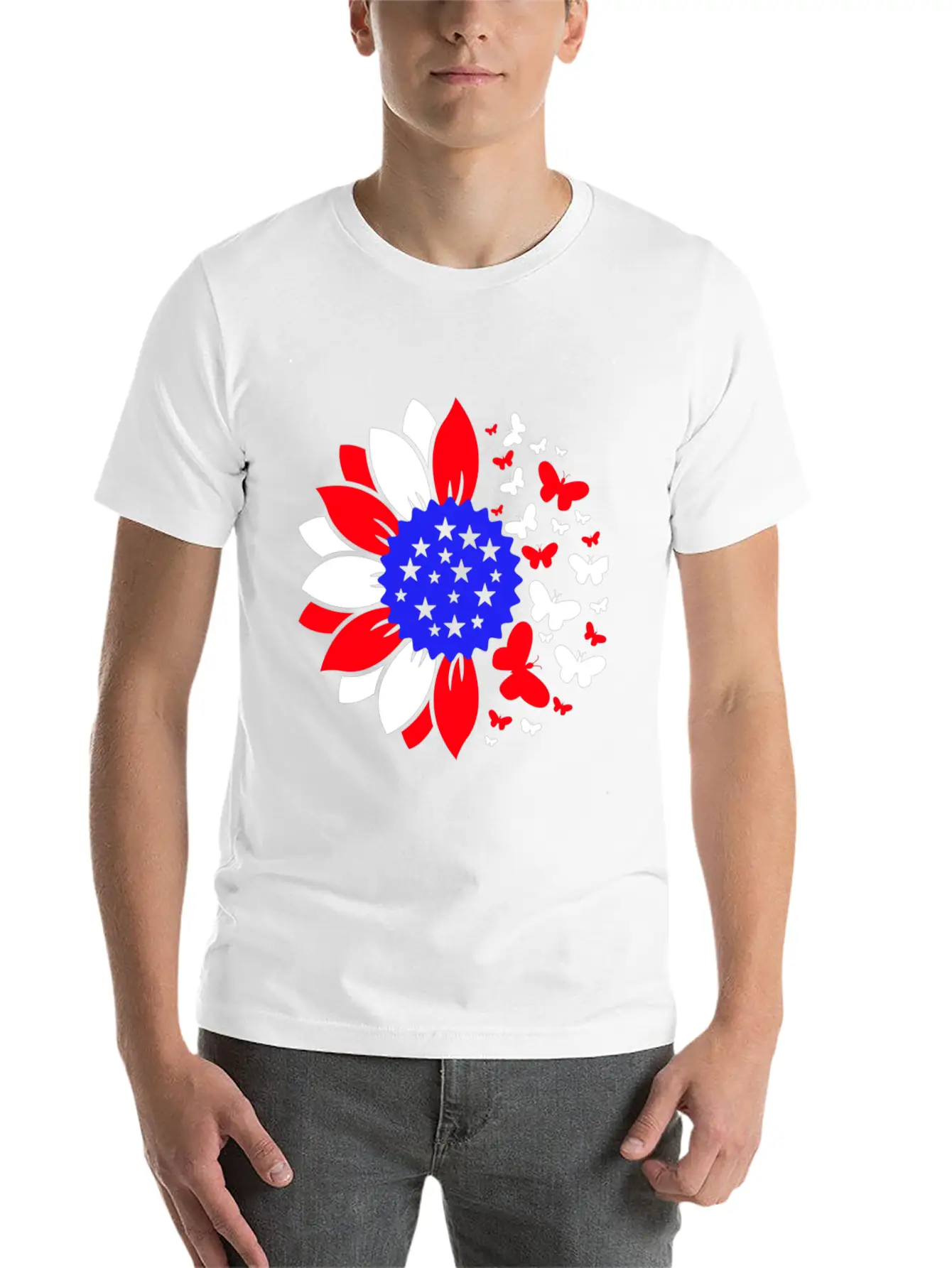Sunflower Butterflies Dreams Monarchs Natural Unisex Casual T-Shirt – Clean Design For Daily Comfort