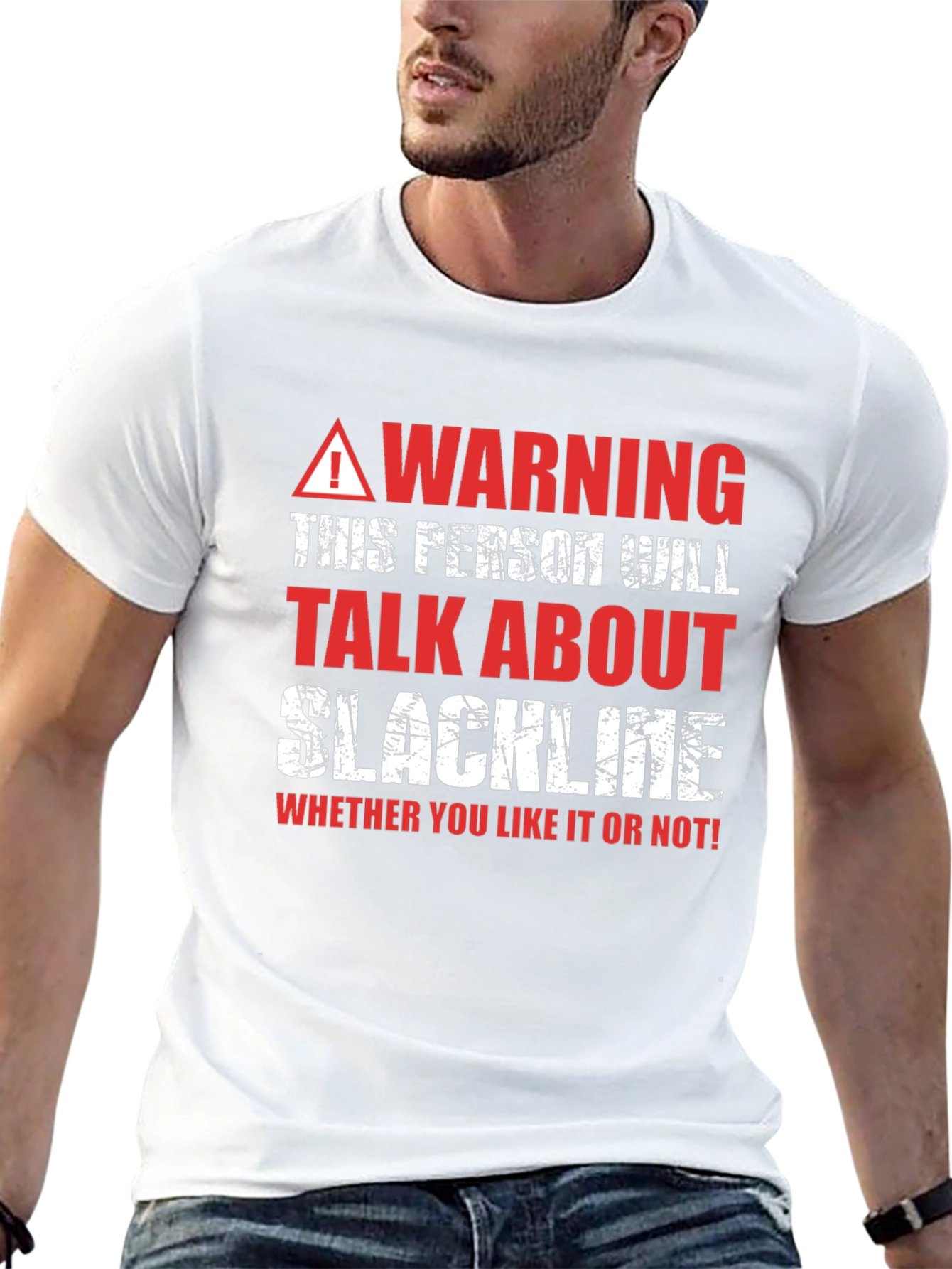 Warning Slackline T-Shirt - Talk About Slackline