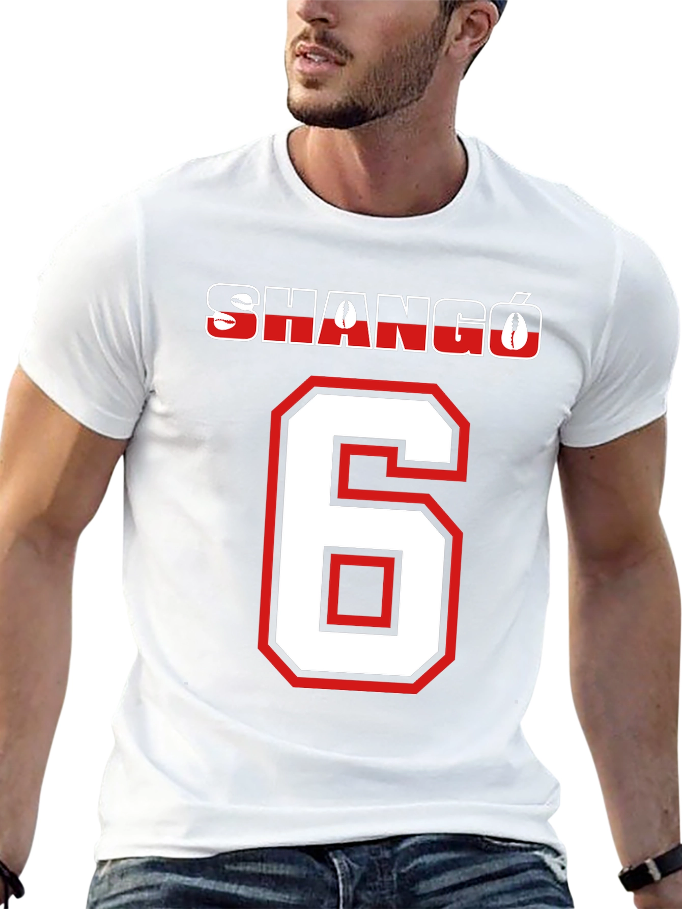 Shangó Number 6 Graphic T-Shirt - Black