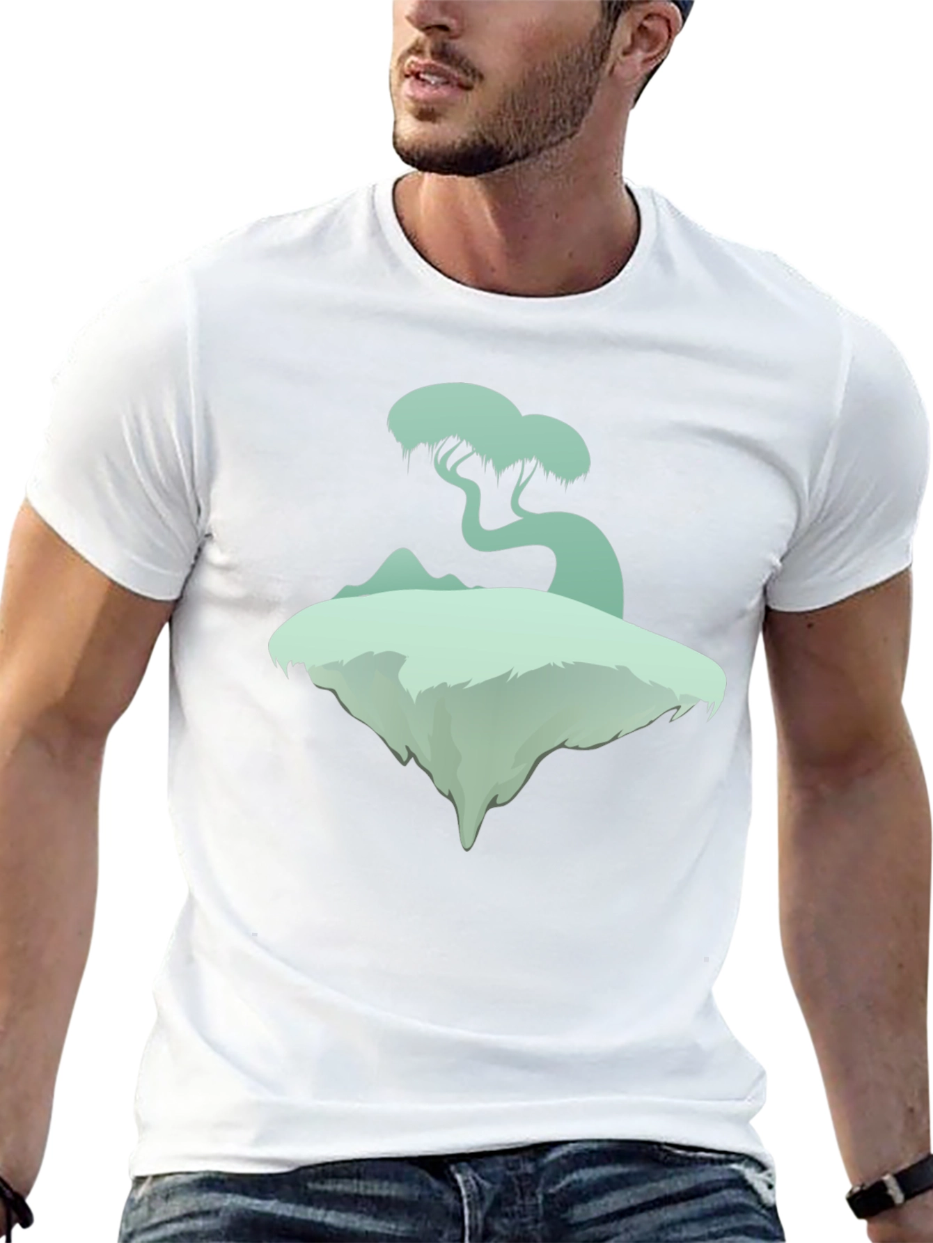 Floating Island Tee - Unique Graphic T-Shirt