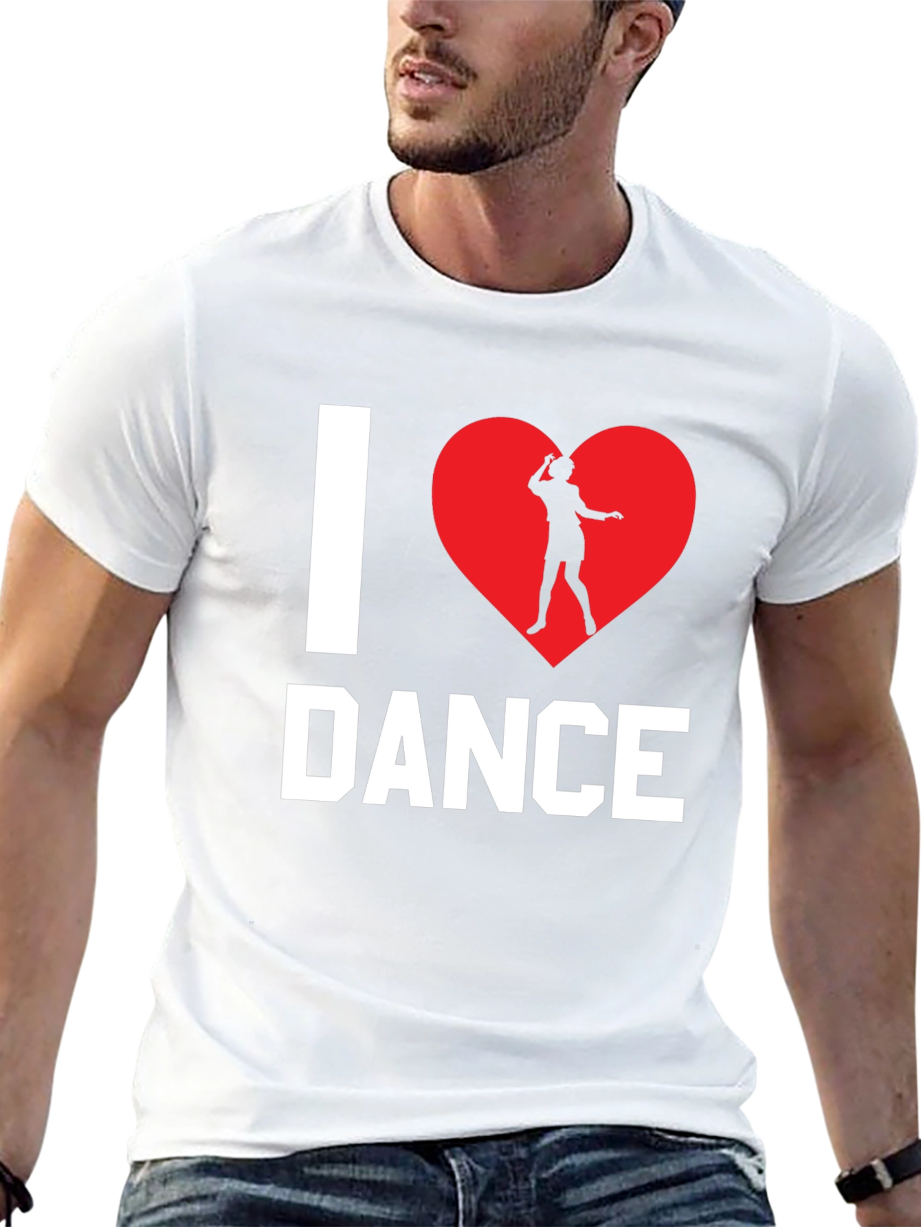 I Love Dance T-Shirt - Black Cotton Graphic Tee