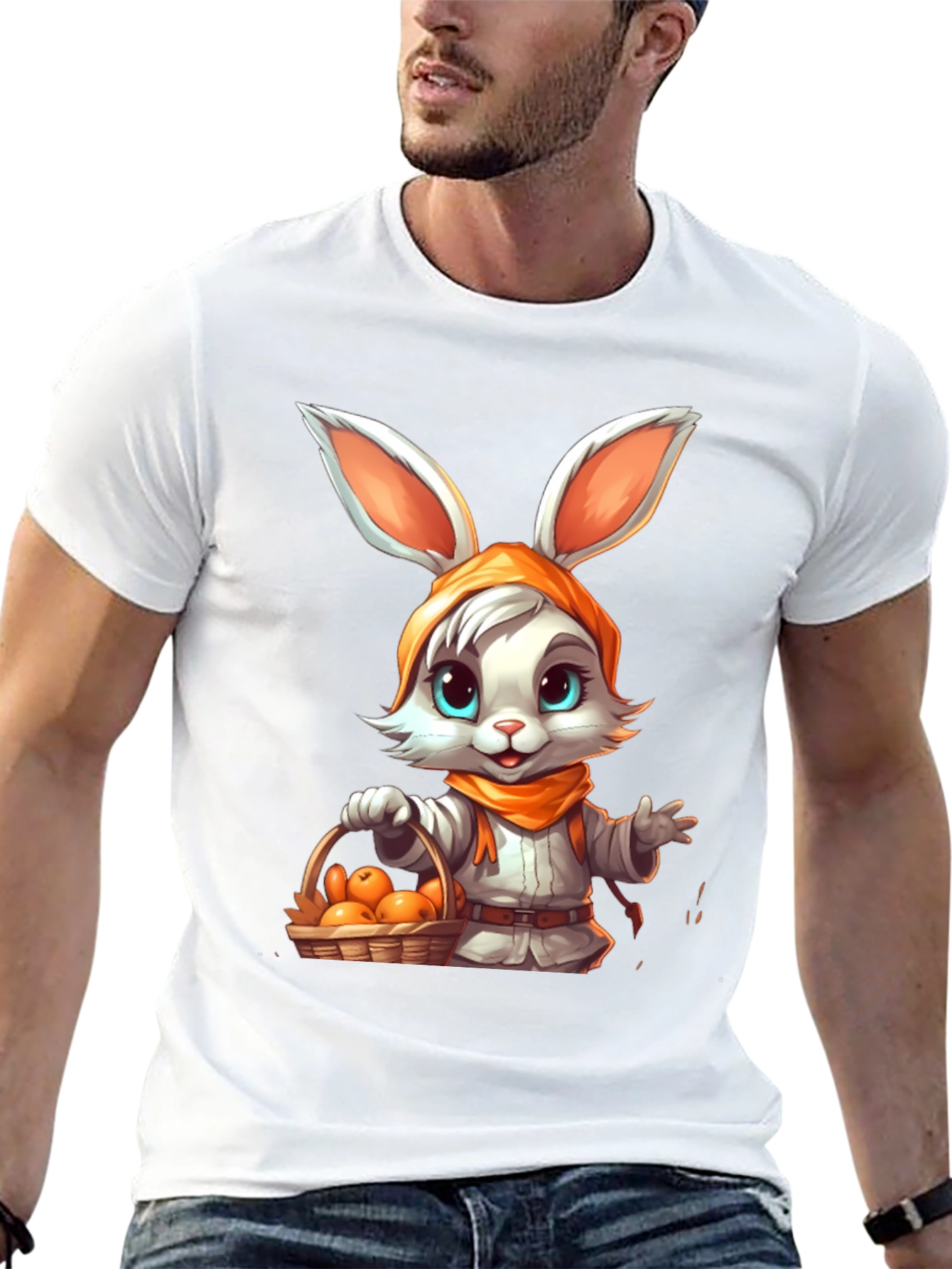 Cute Bunny Rabbit T-Shirt - Whimsical Design