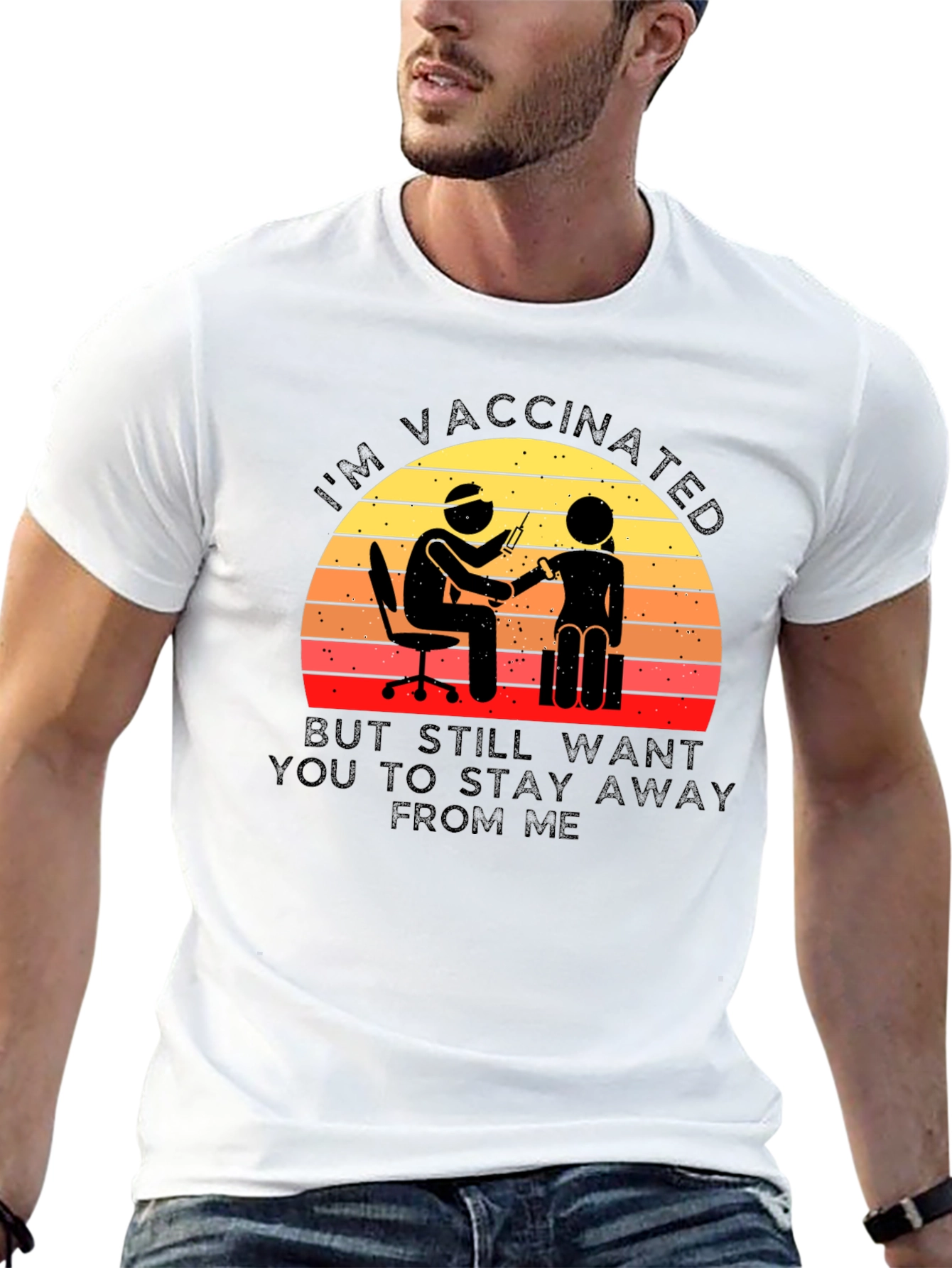 Vaccinated Graphic Tee - Stay Away!