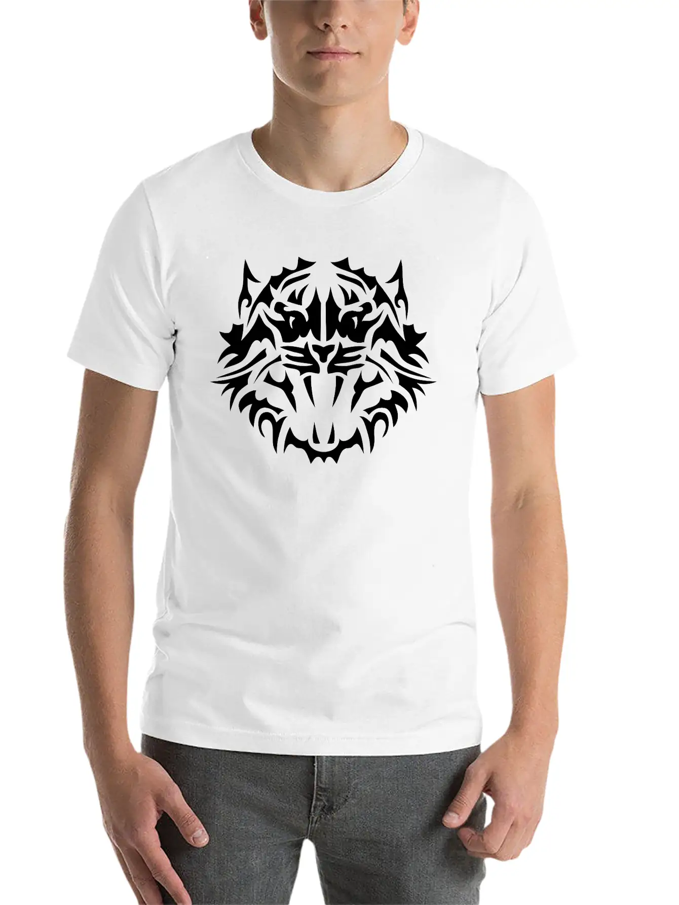 Tribal Tiger 4022 Unisex Casual T-Shirt – Clean Design For Daily Comfort