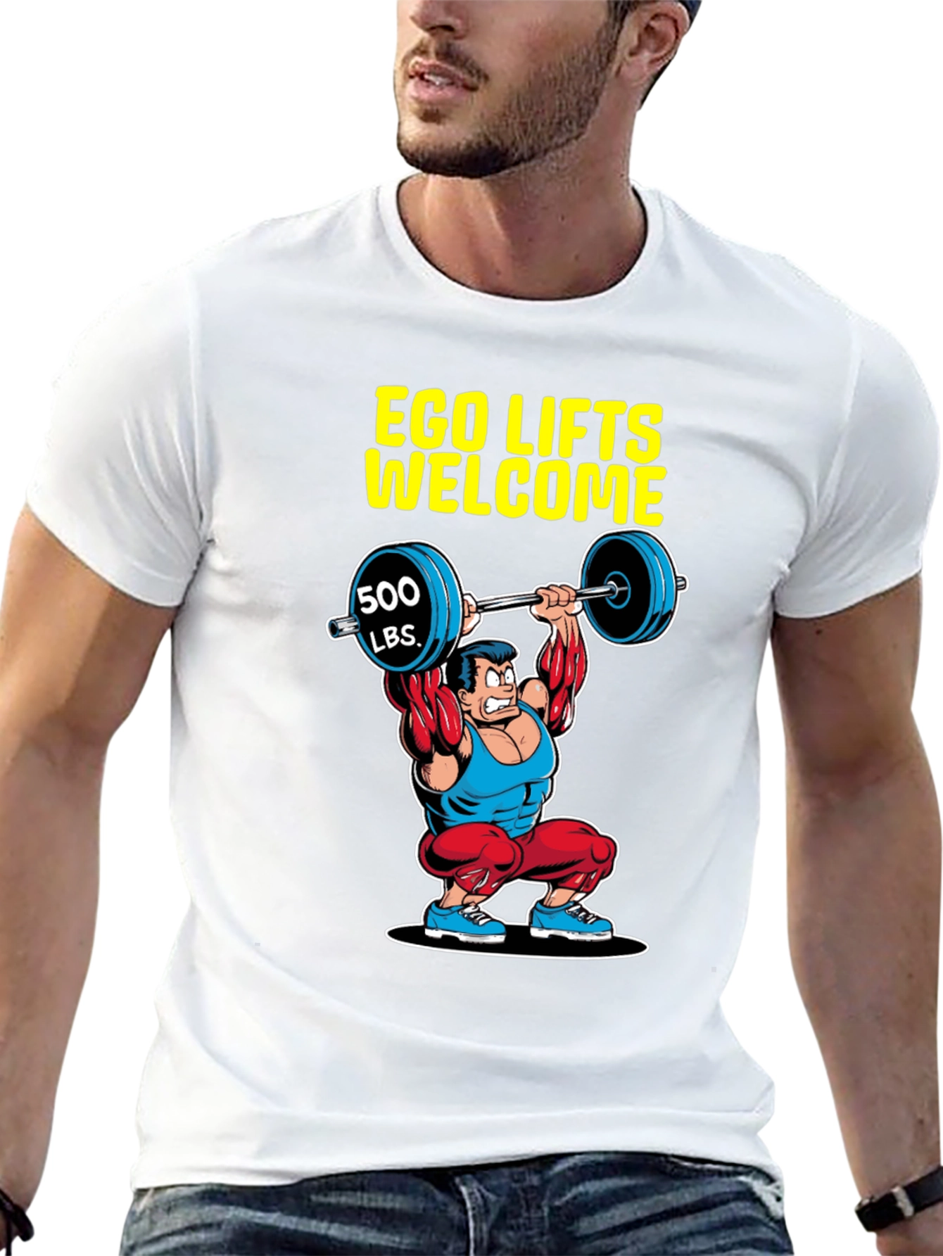 Ego Lifts Welcome Mens Graphic T-Shirt