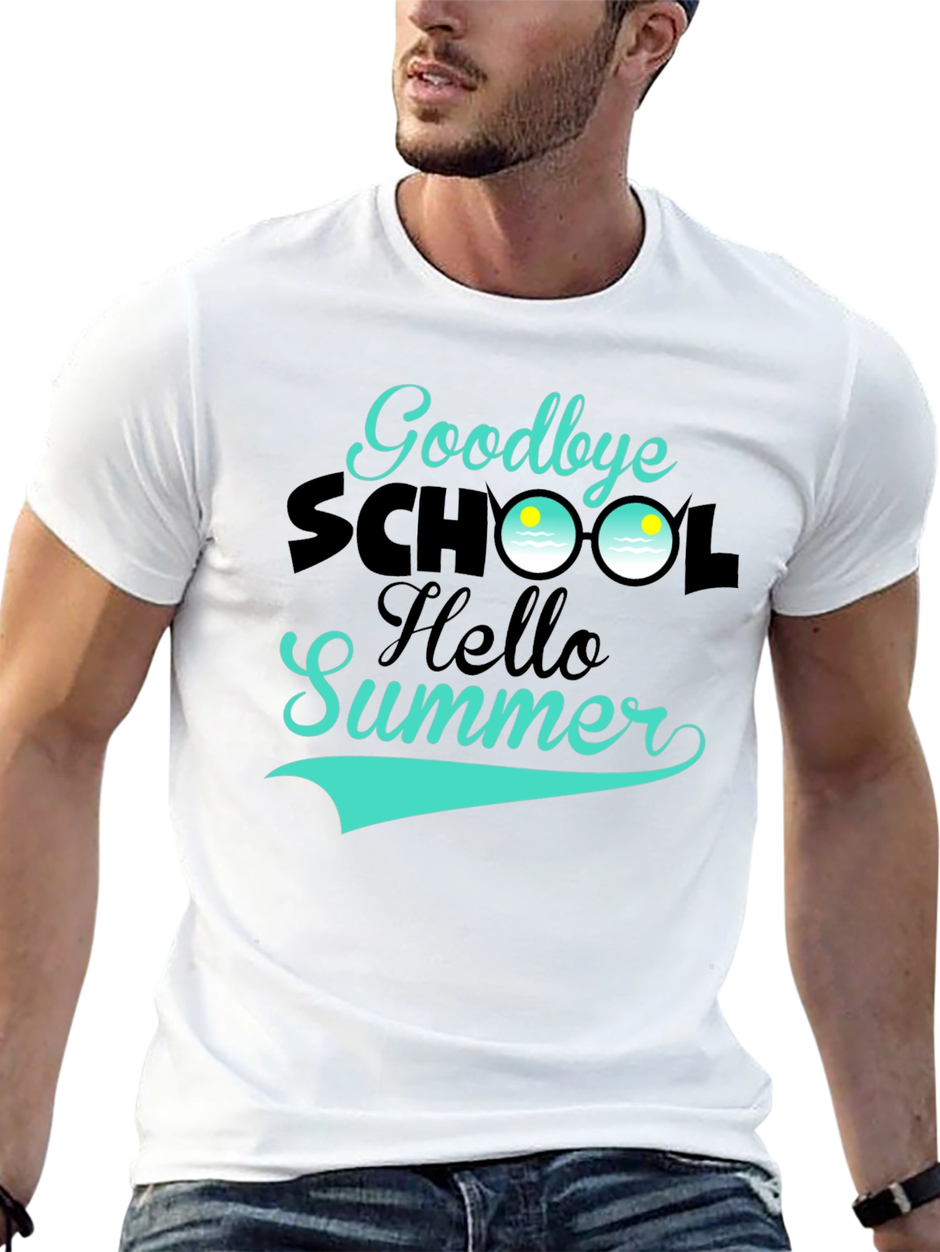 Goodbye School Hello Summer Graphic Tee