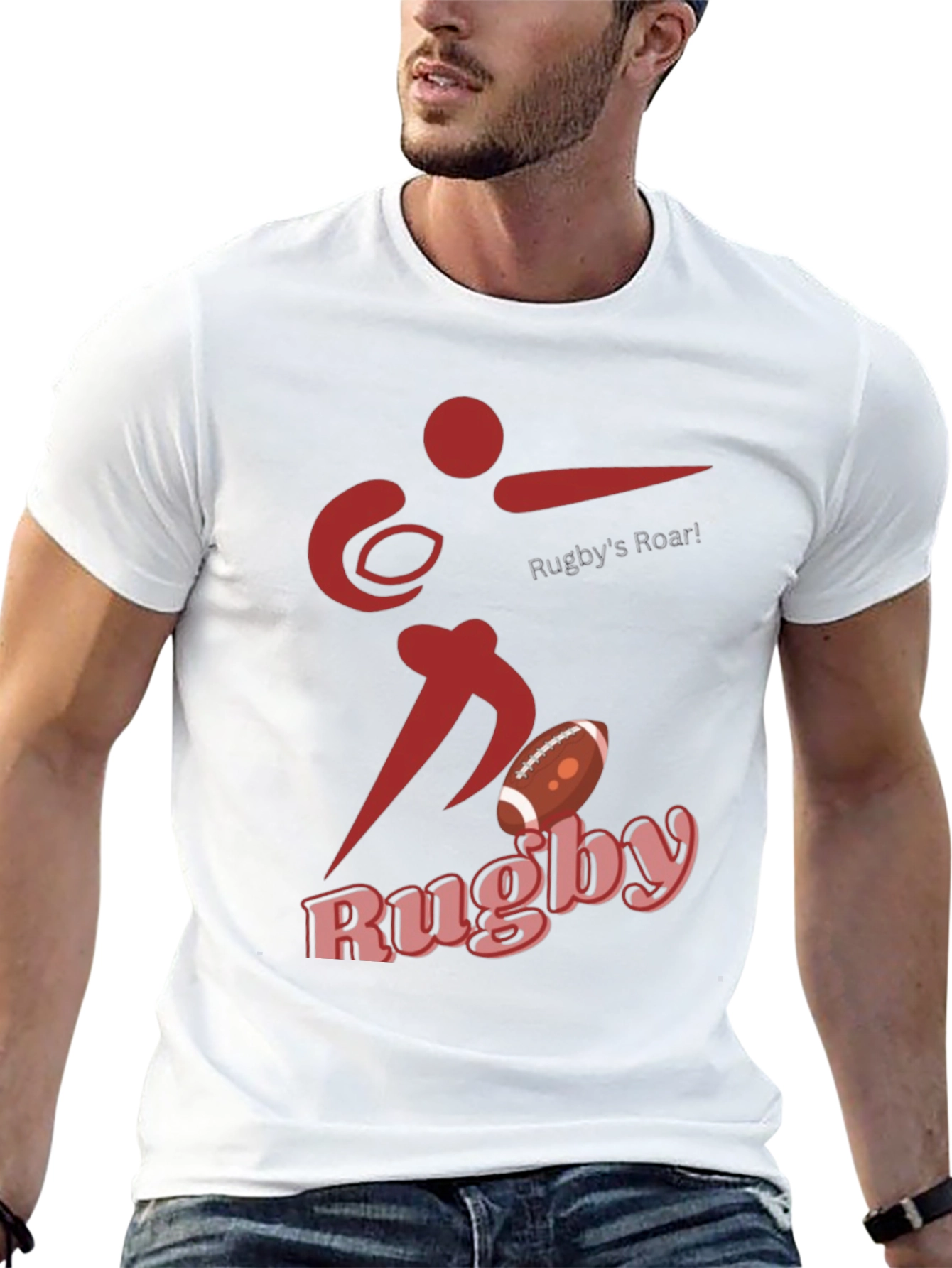 Rugbys Roar Graphic Tee - Sporty Style