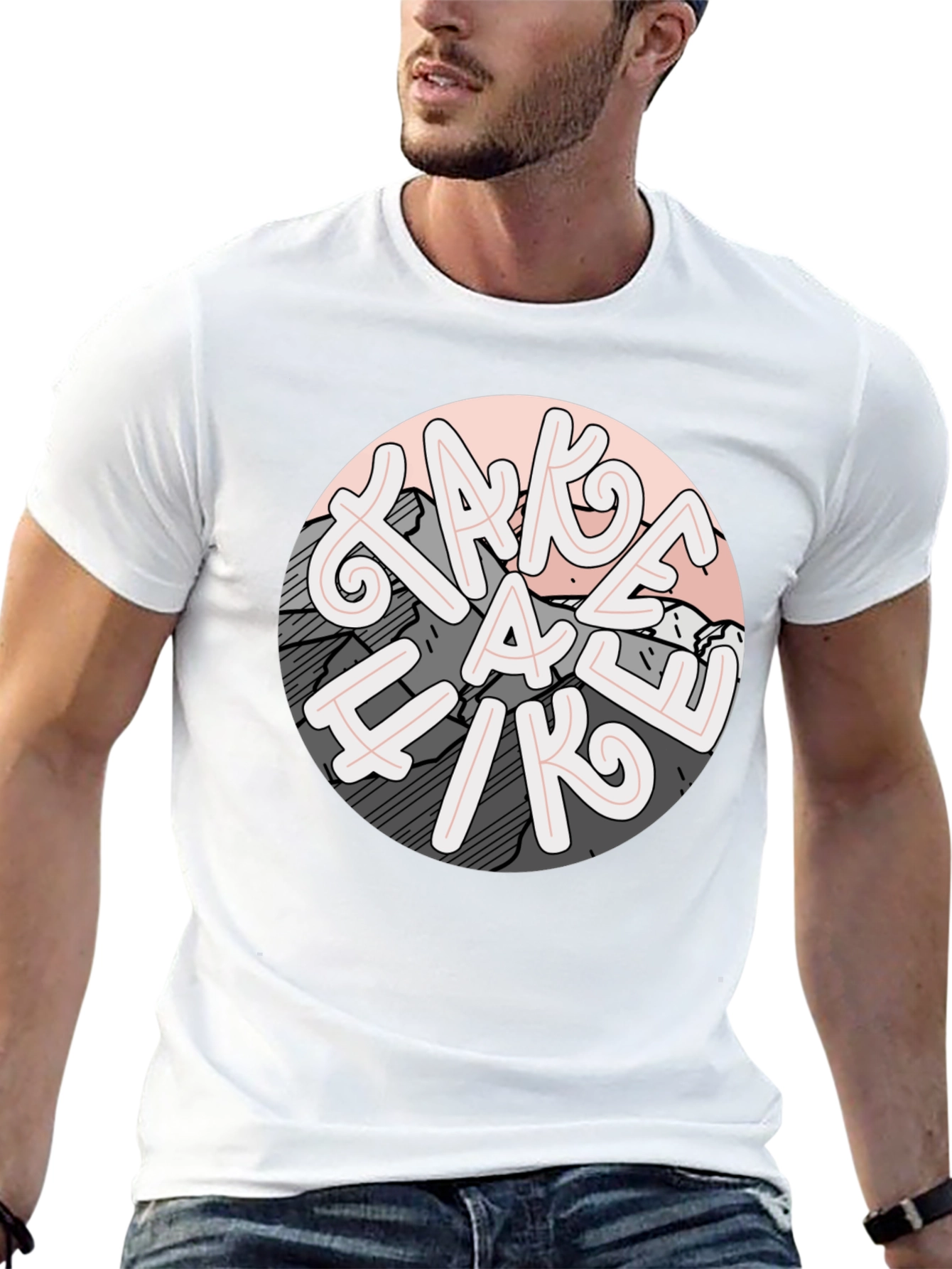Take a Hike Graphic Tee - Mens Casual Shirt