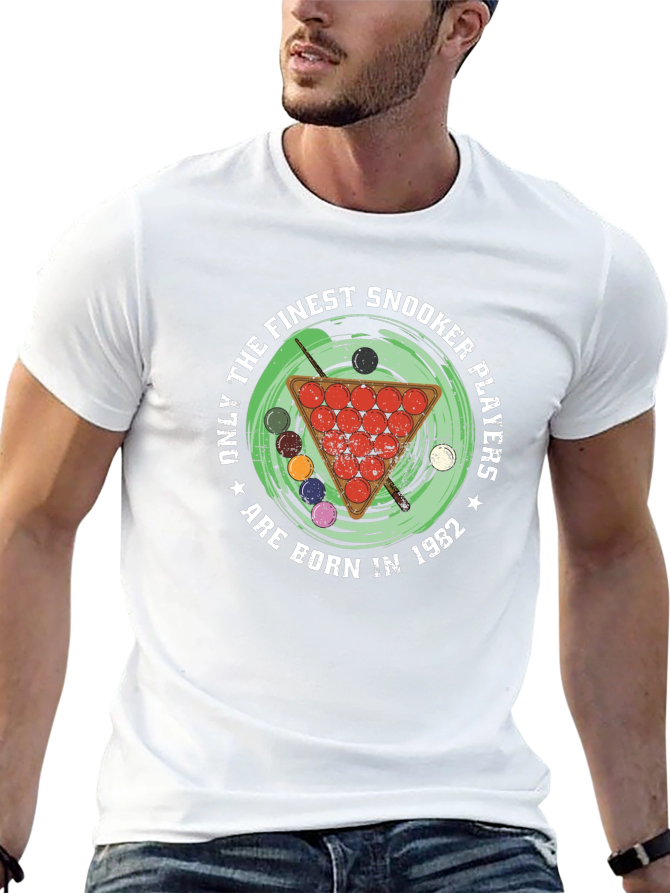 Finest Snooker Players Born in 1982 Black T-Shirt