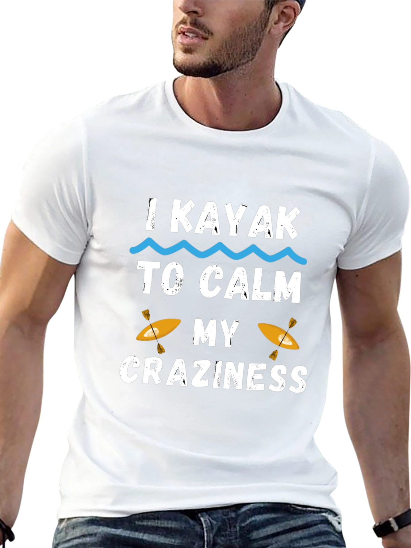 I Kayak to Calm My Craziness Graphic T-Shirt