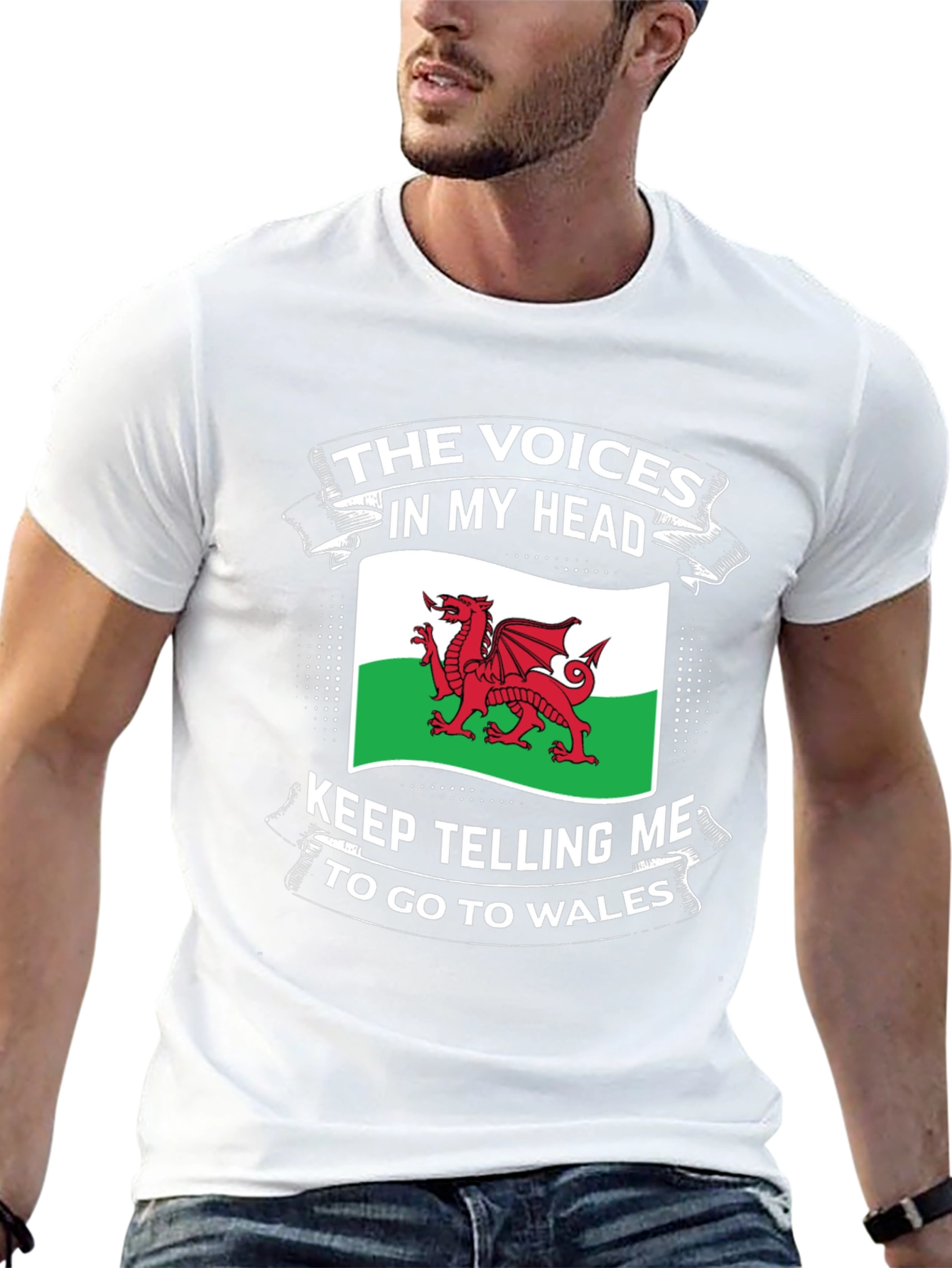 Welsh Pride T-Shirt: Voices in My Head