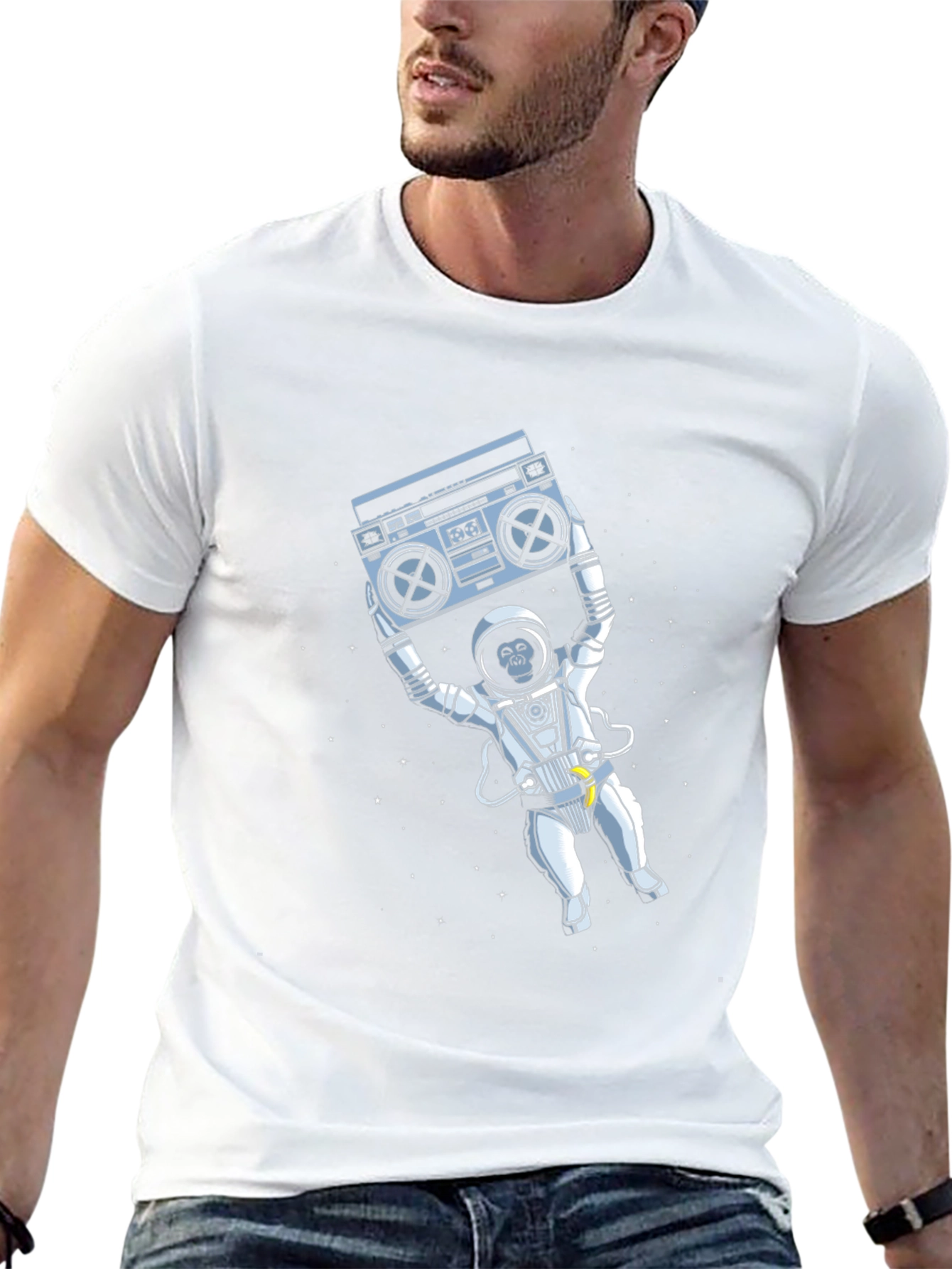 Astronaut Monkey Graphic T-Shirt