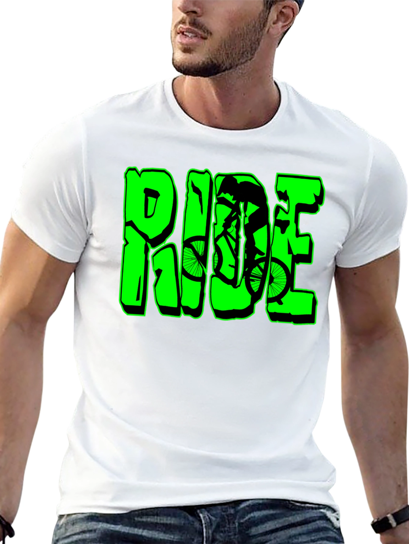 Ride Mountain Bike Graphic Tee - Cool Biker Shirt