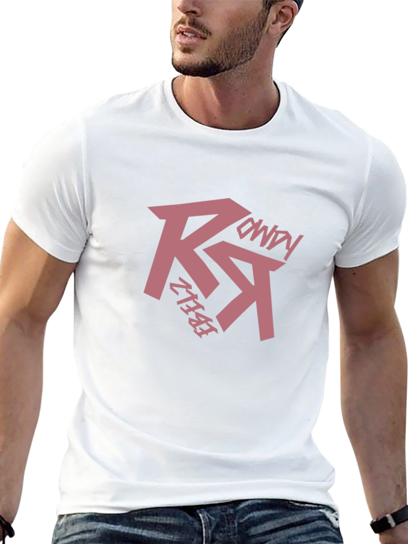 Rebelz Rowdy Black Graphic Tee
