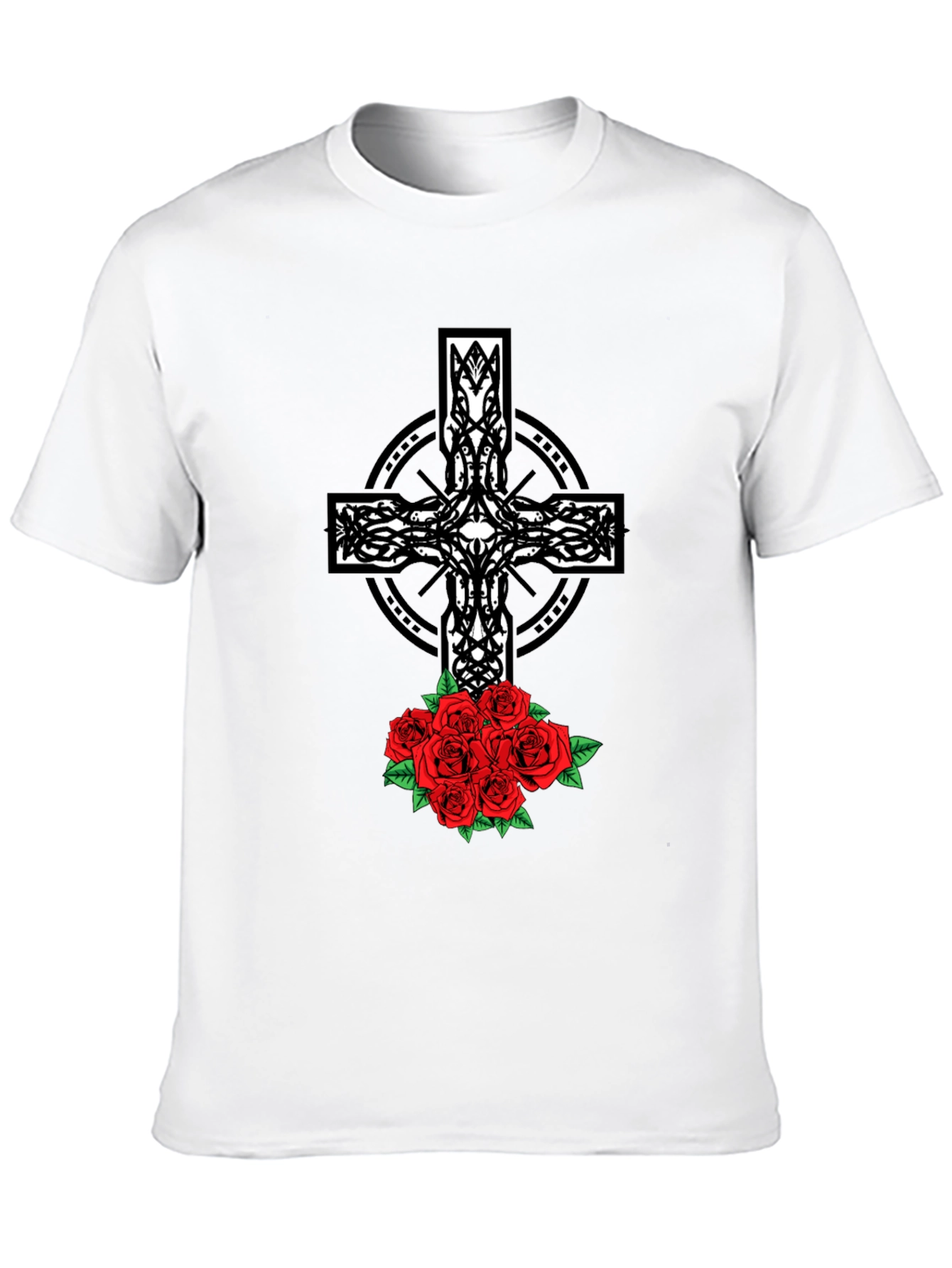 Cross & Roses Graphic Tee
