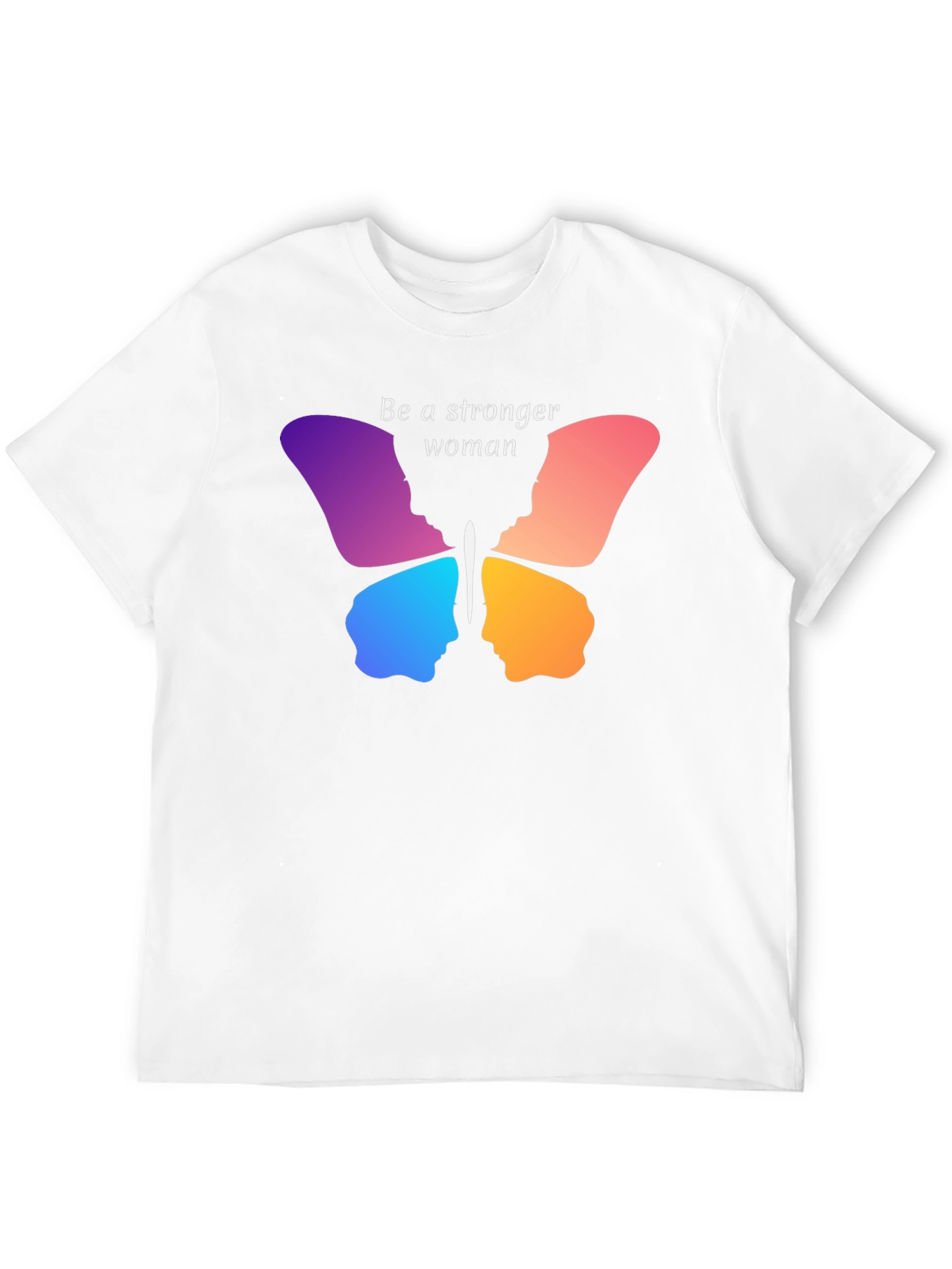 Stronger Woman Butterfly Graphic Tee