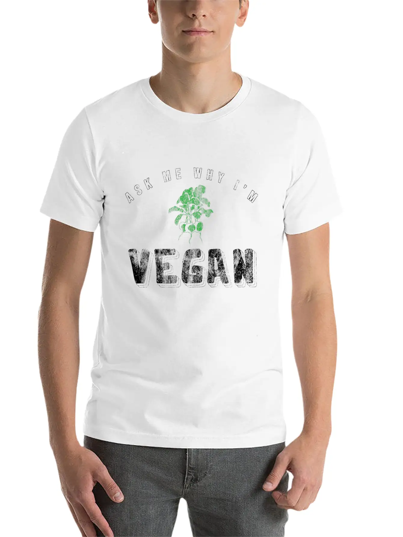 Vegan Vegetarian Gift Unisex Casual T-Shirt – Clean Design For Daily Comfort