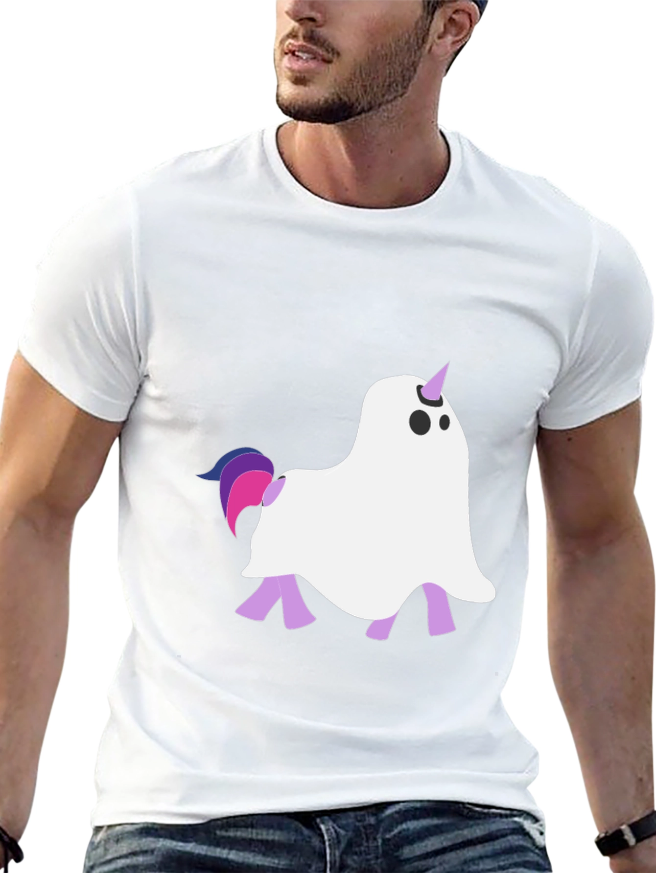 Ghost Unicorn Graphic Tee
