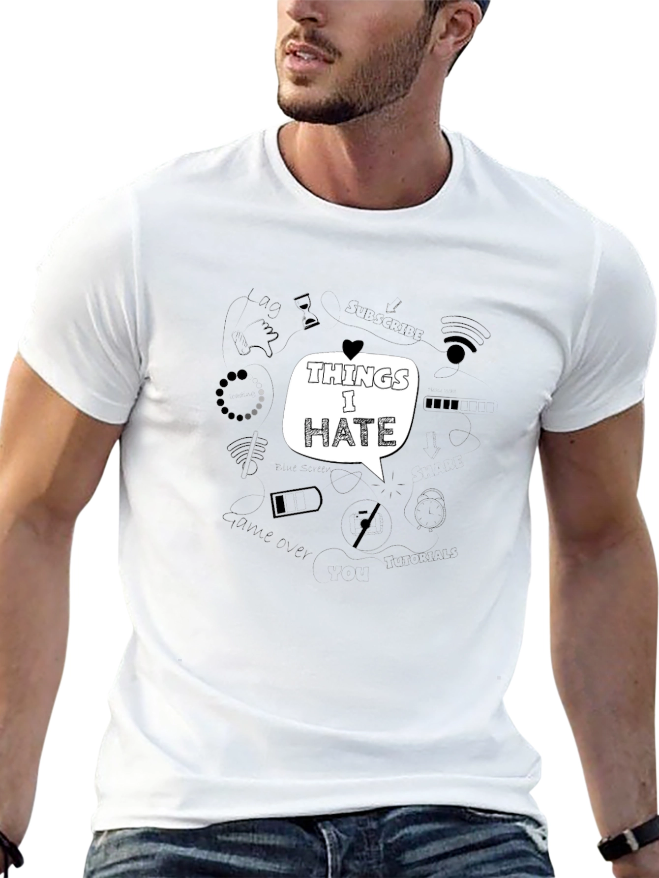 Things I Hate Graphic Tee - Black