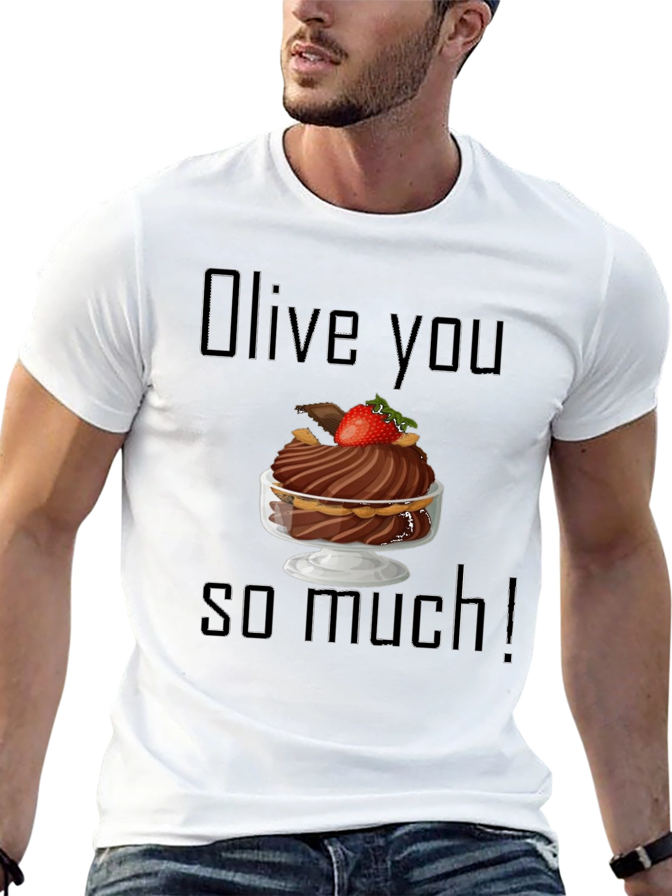 Olive You So Much Graphic T-Shirt