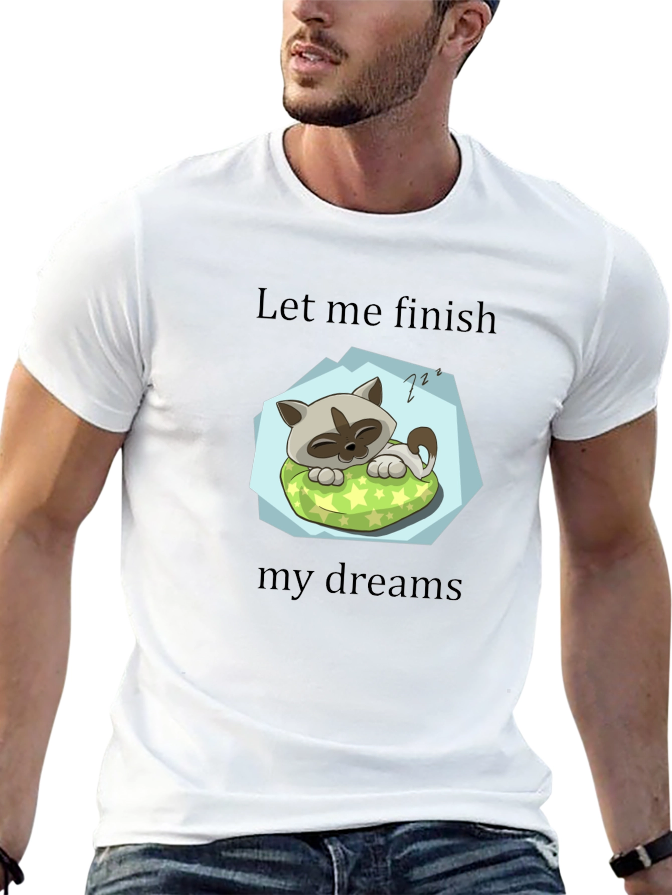 Sleepy Cat Graphic Tee