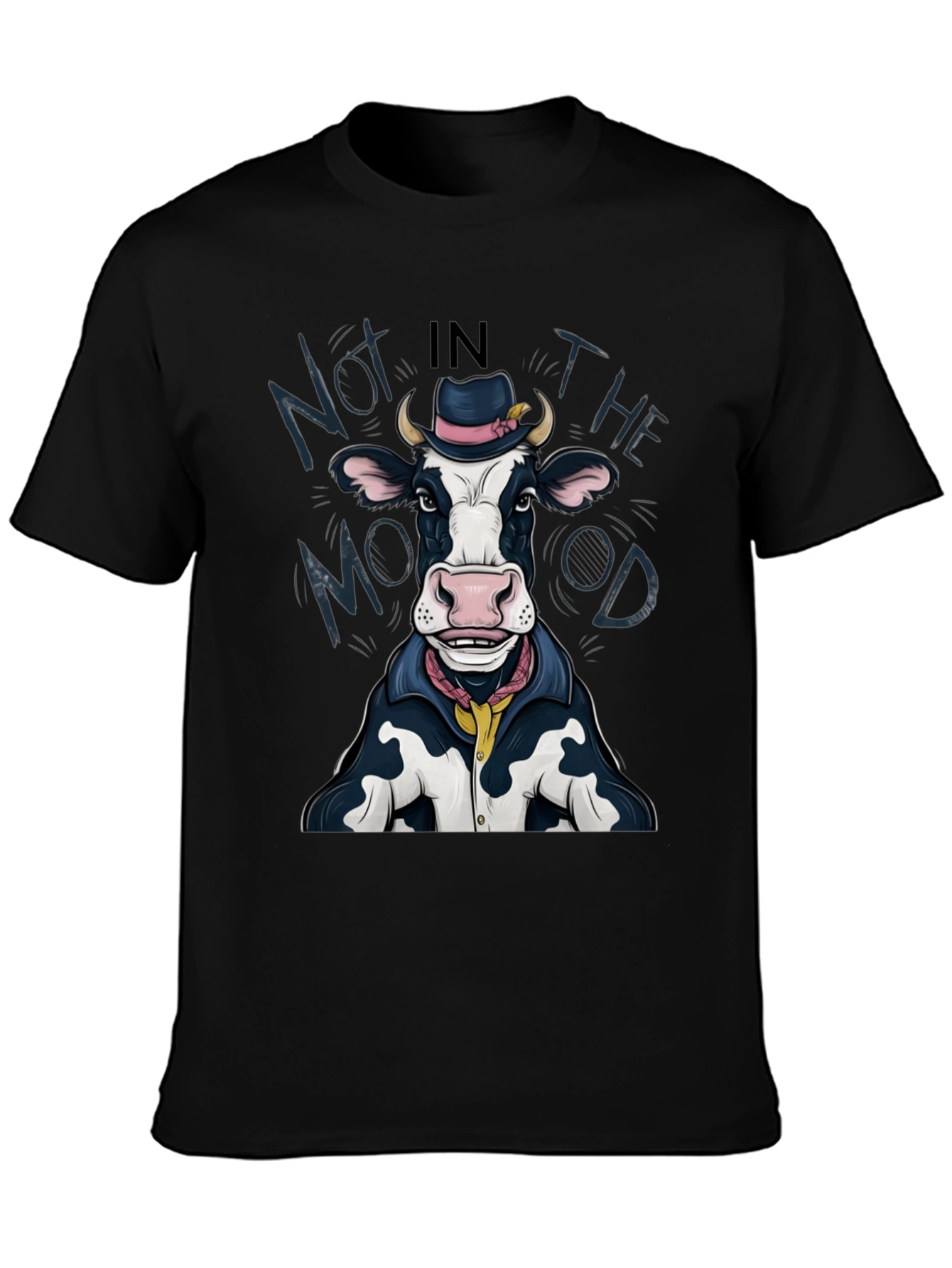 Funny Cow Graphic Tee - Not in the Mood