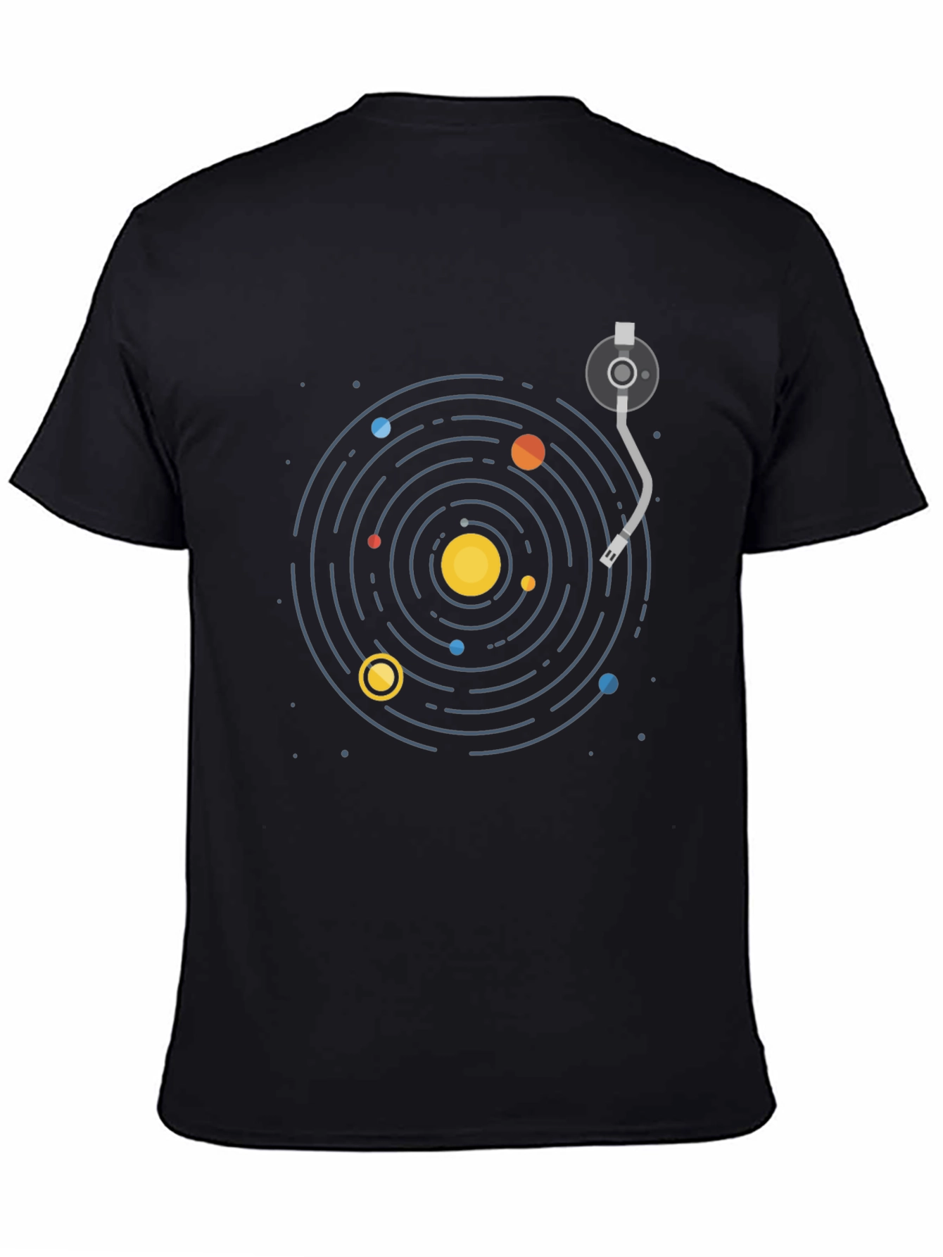 Cosmic Turntable T-Shirt - Black