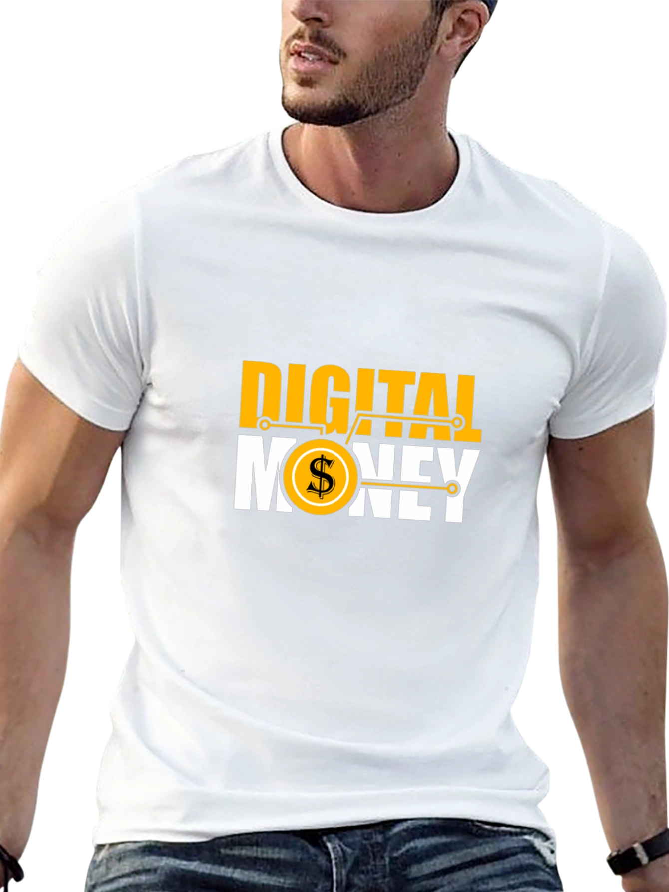 Digital Money Graphic Tee - Black