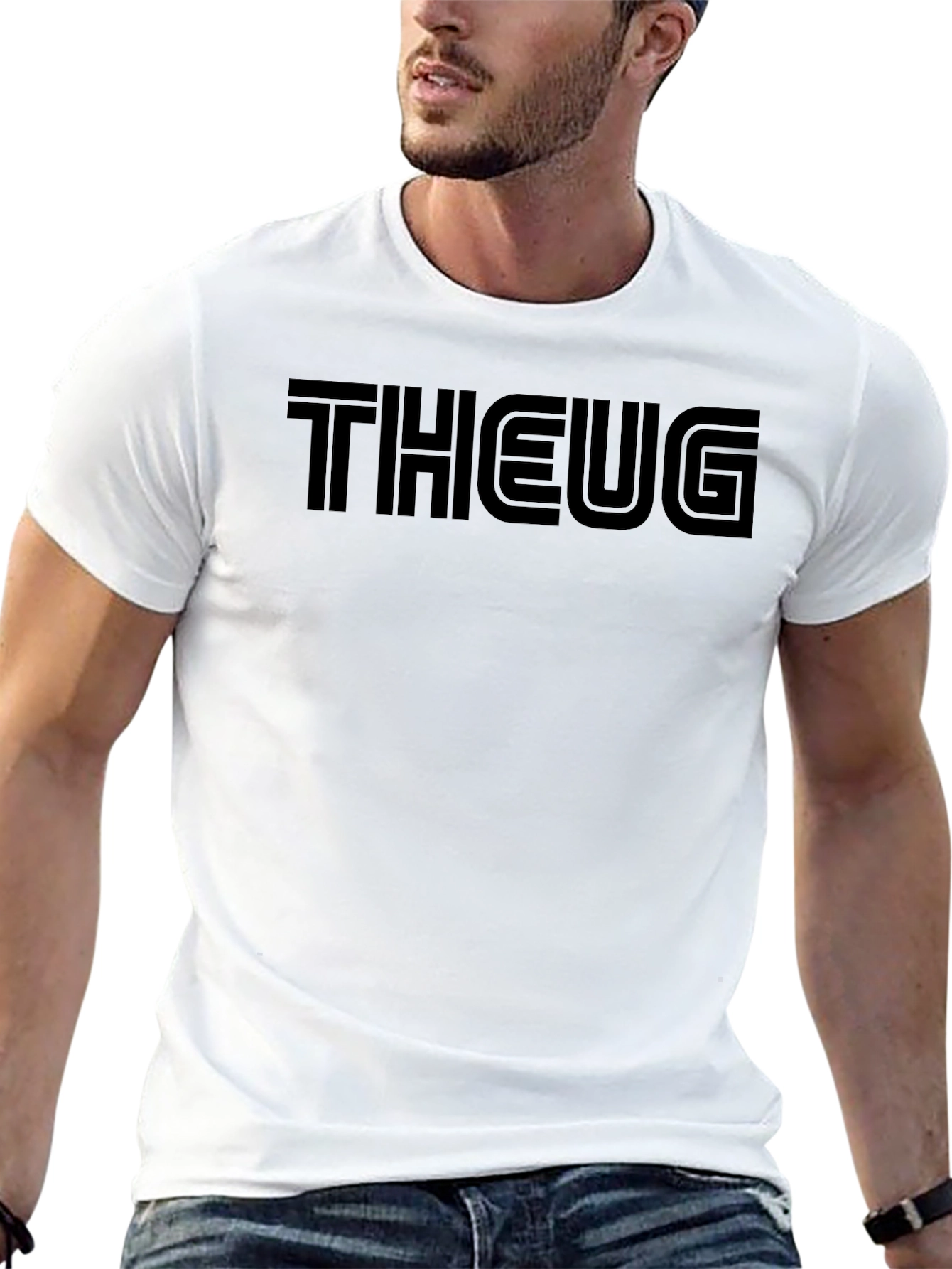 THEUG Black Graphic Tee