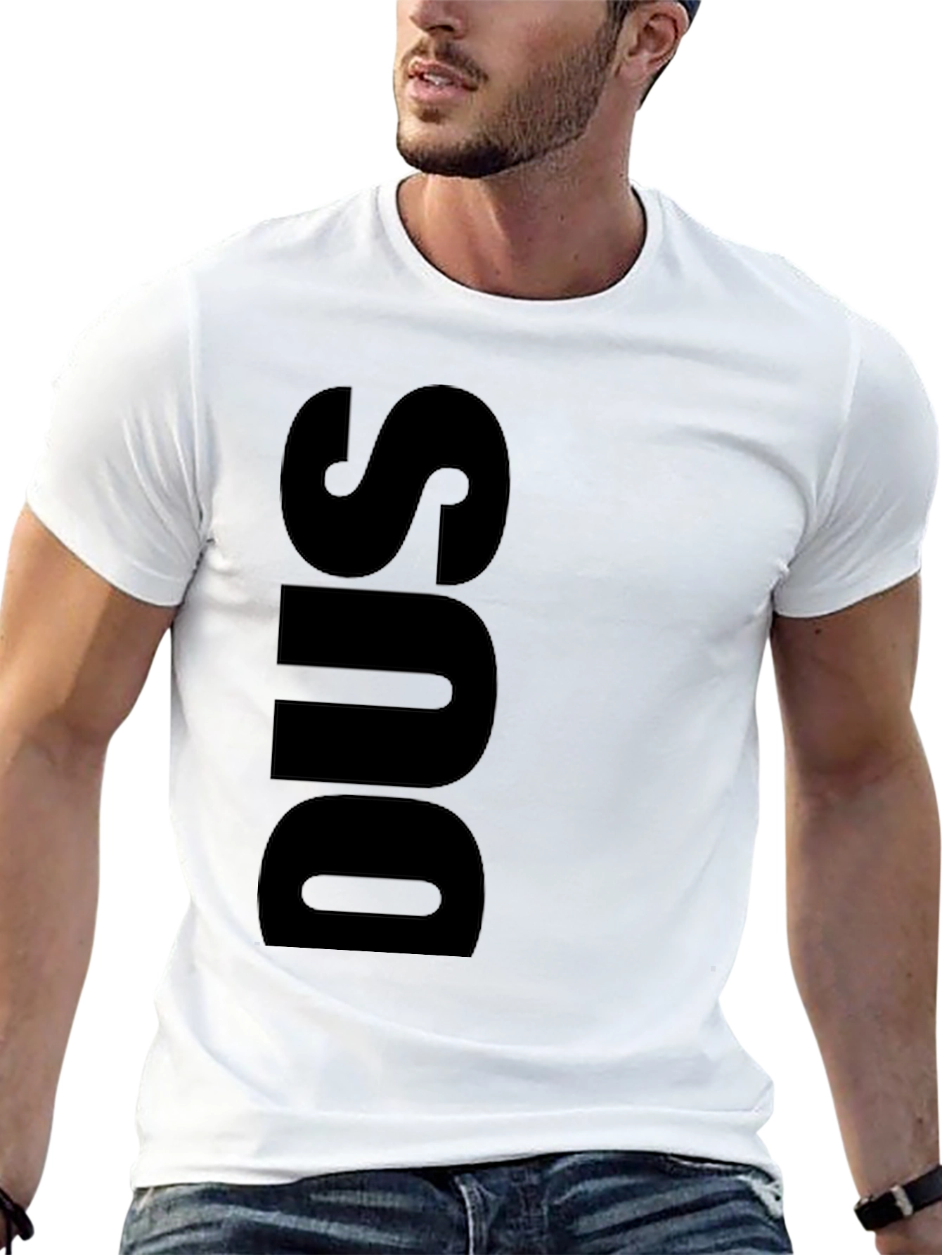 Black DUS Graphic Tee - Modern Casual Style