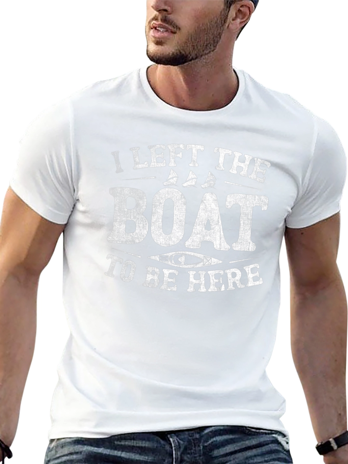 I Left The Boat To Be Here Graphic T-Shirt