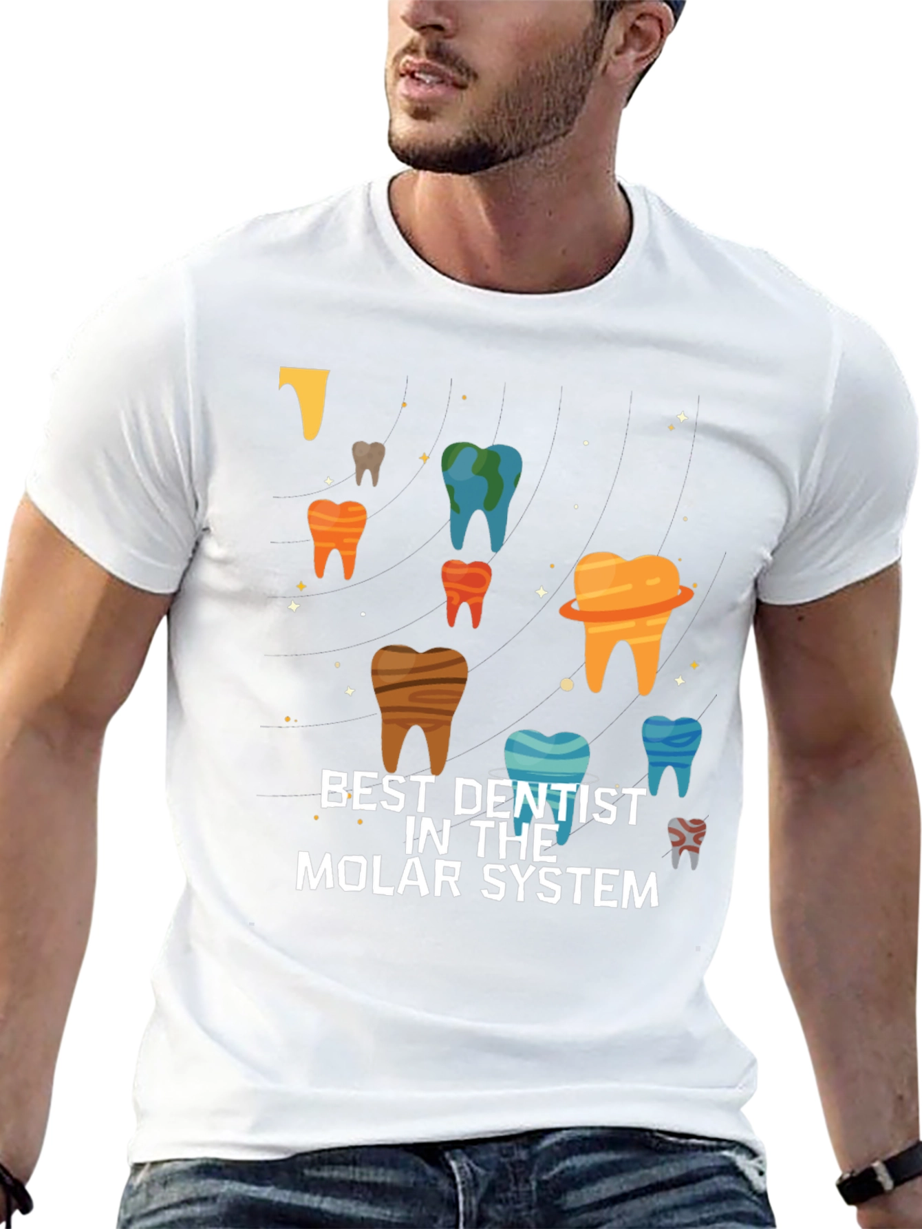 Best Dentist in the Molar System Graphic Tee