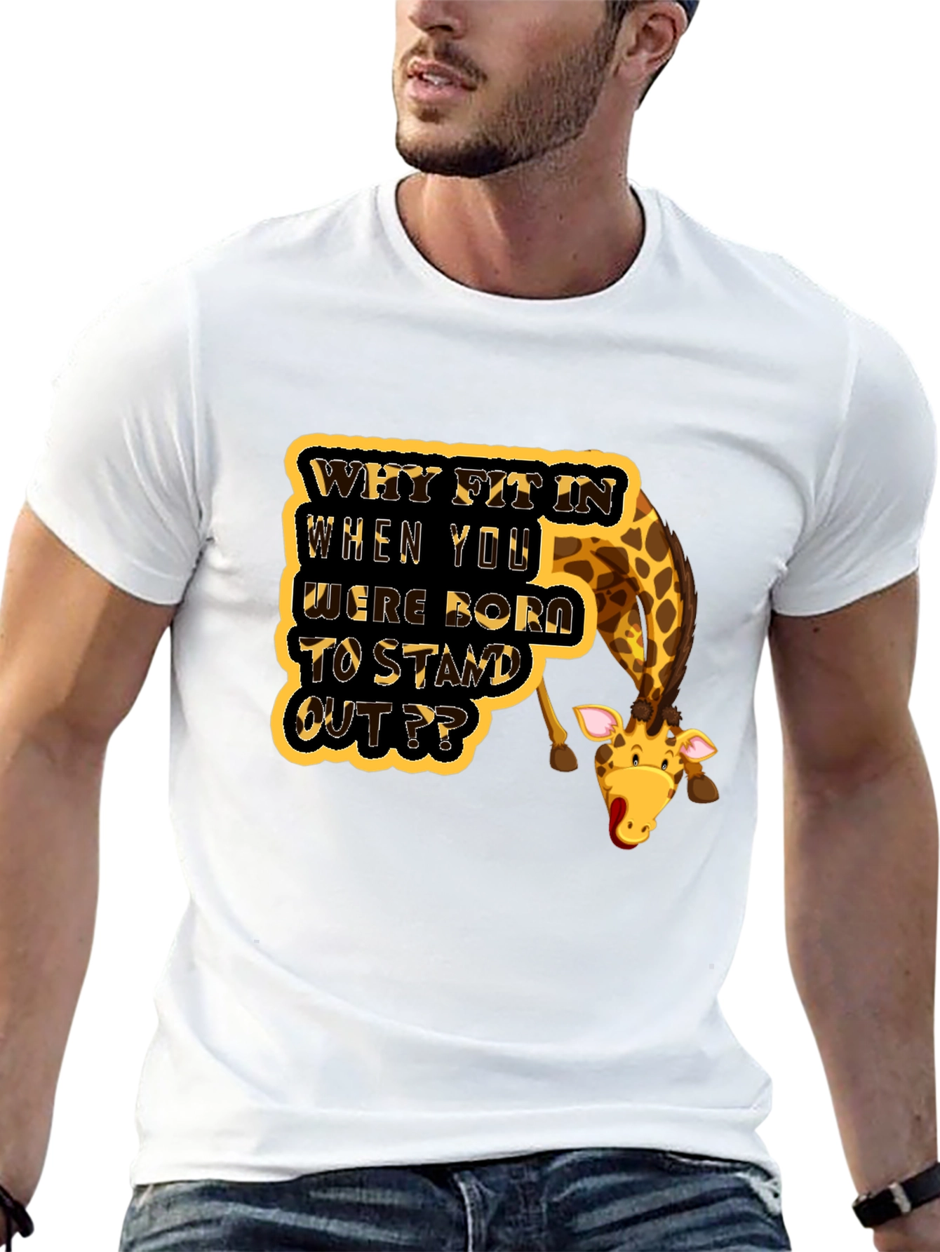 Stand Out Giraffe T-Shirt