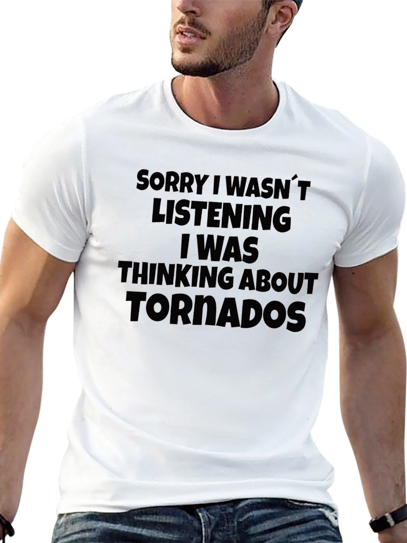 Tornado Obsessed Black T-Shirt - Novelty Tee