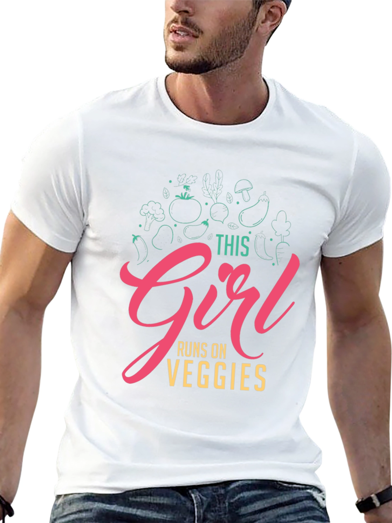 This Girl Runs on Veggies T-Shirt - Vegan Fashion