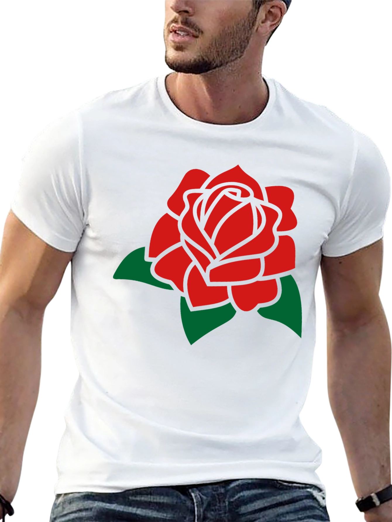 Rose Graphic T-Shirt - Black