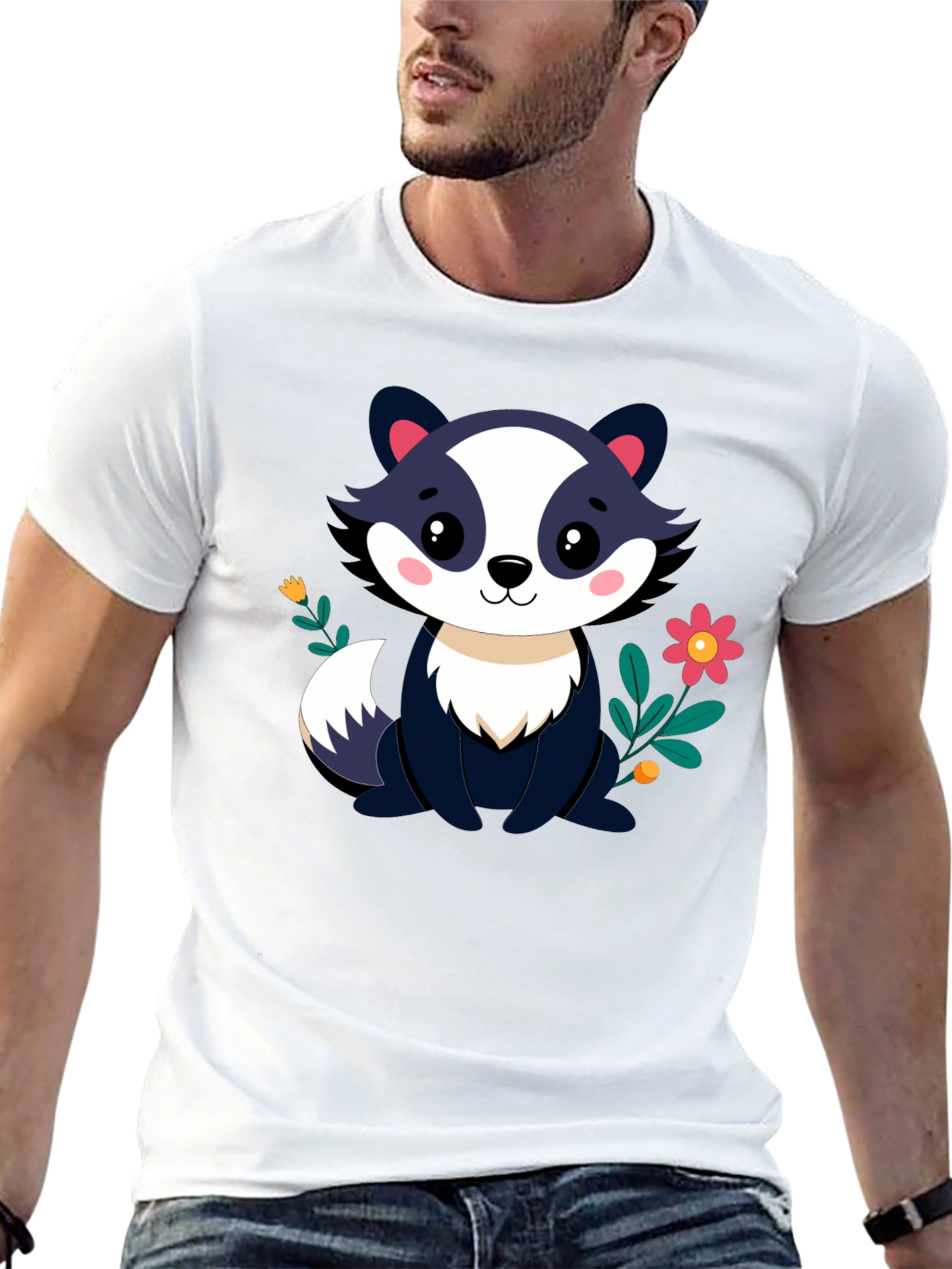 Cute Cartoon Badger T-Shirt