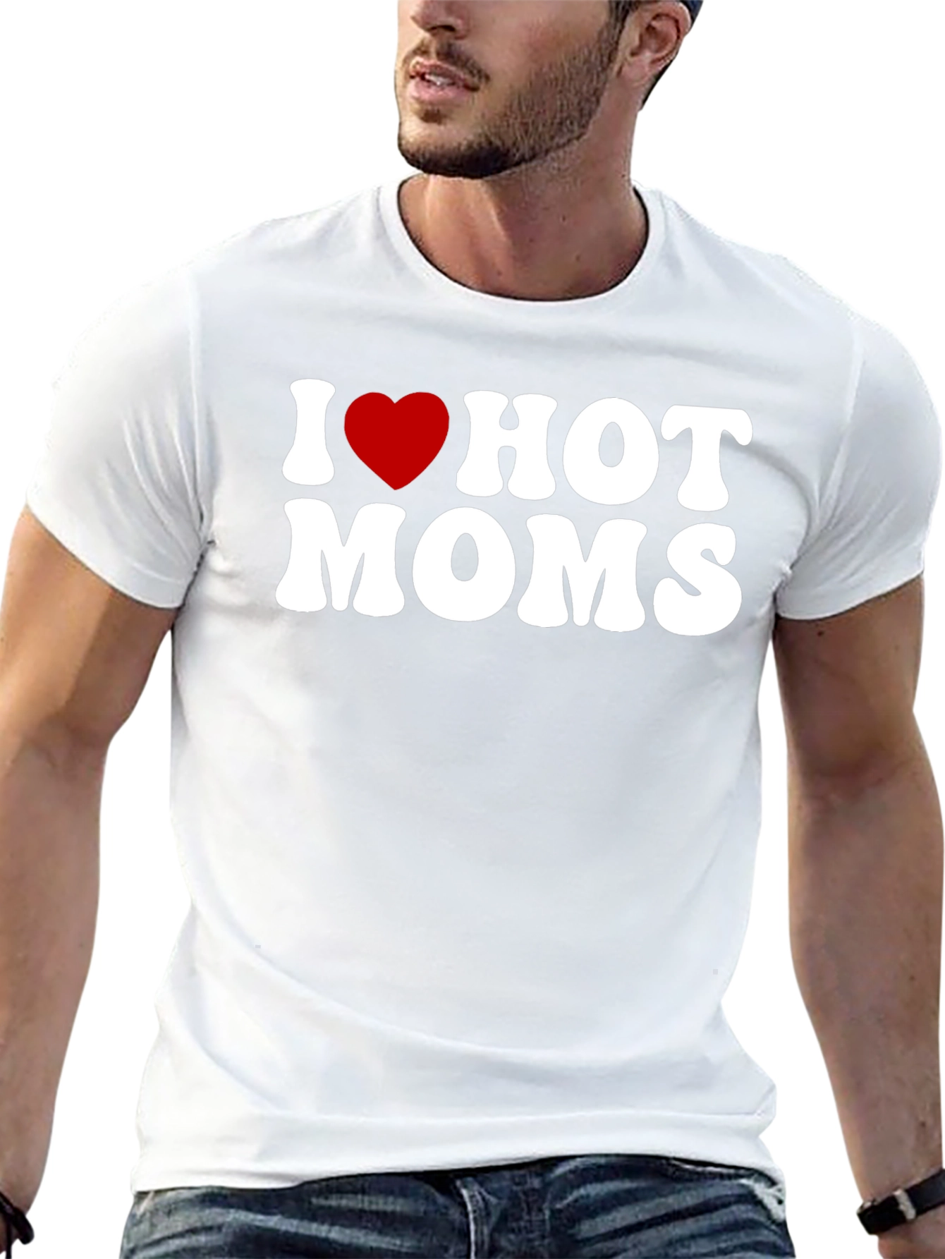 I Heart Hot Moms Graphic Tee