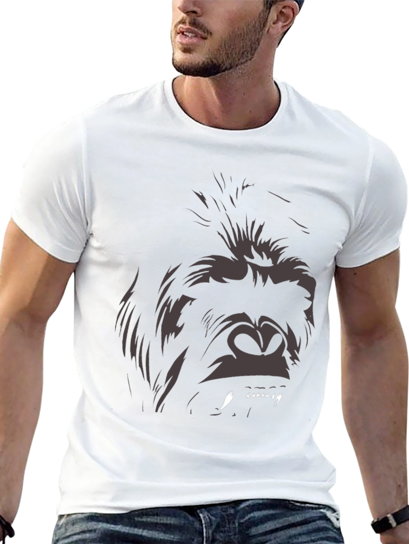 Graphic Gorilla Tee - Mens Black T-Shirt