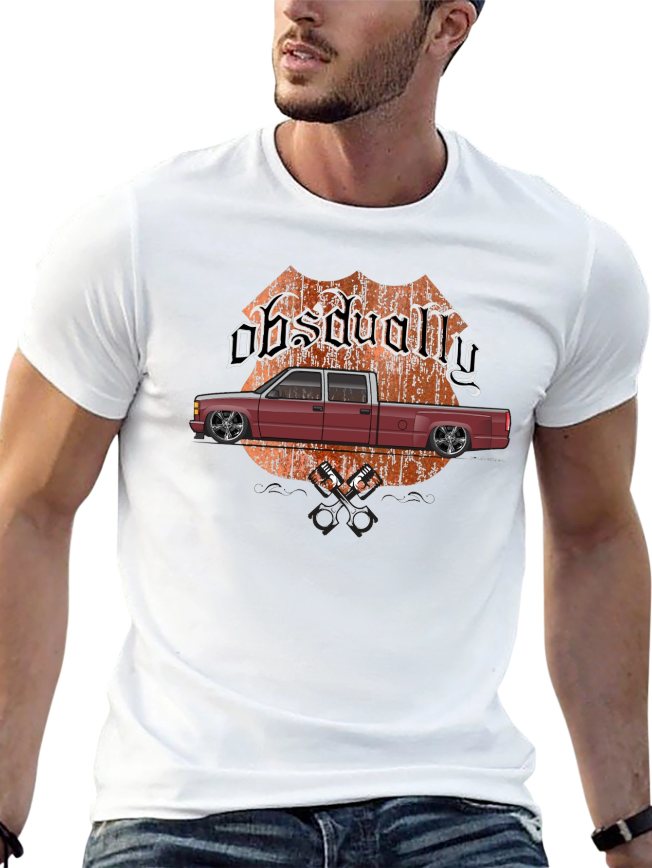 Obsdually Truck Graphic Tee - Black