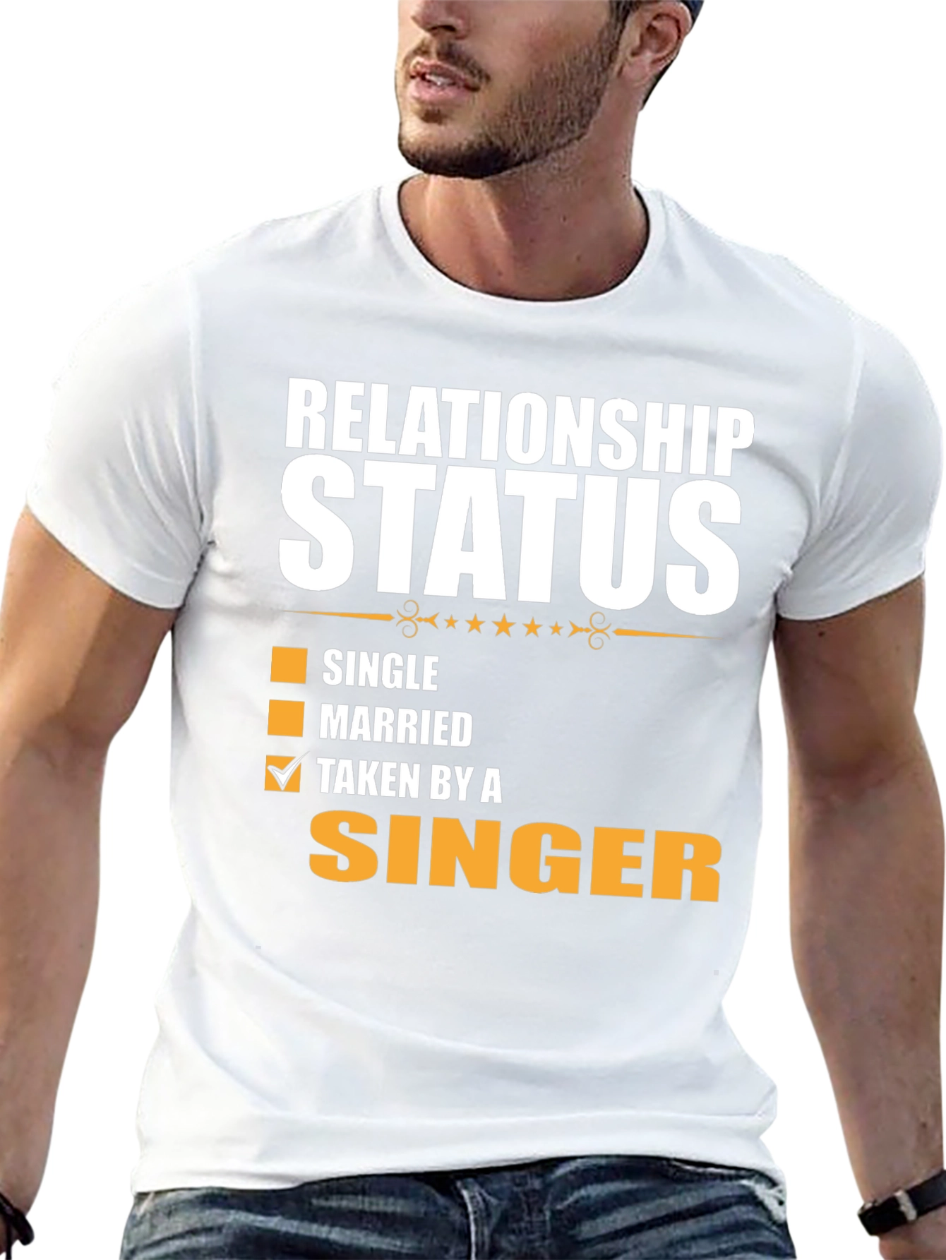 Relationship Status Taken by a Singer Graphic Tee