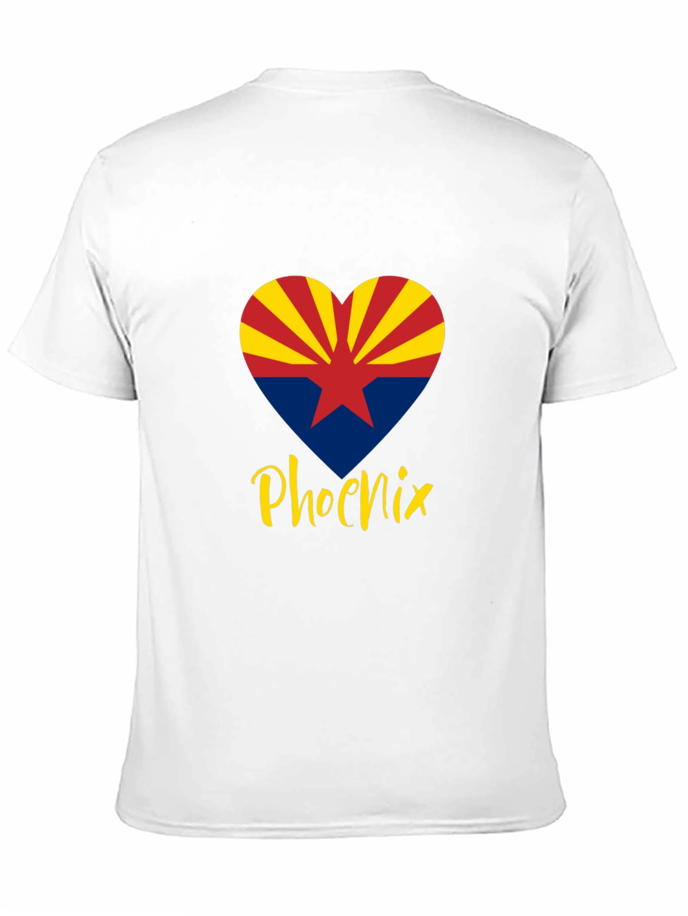 Phoenix Arizona Heart Flag Graphic T-Shirt