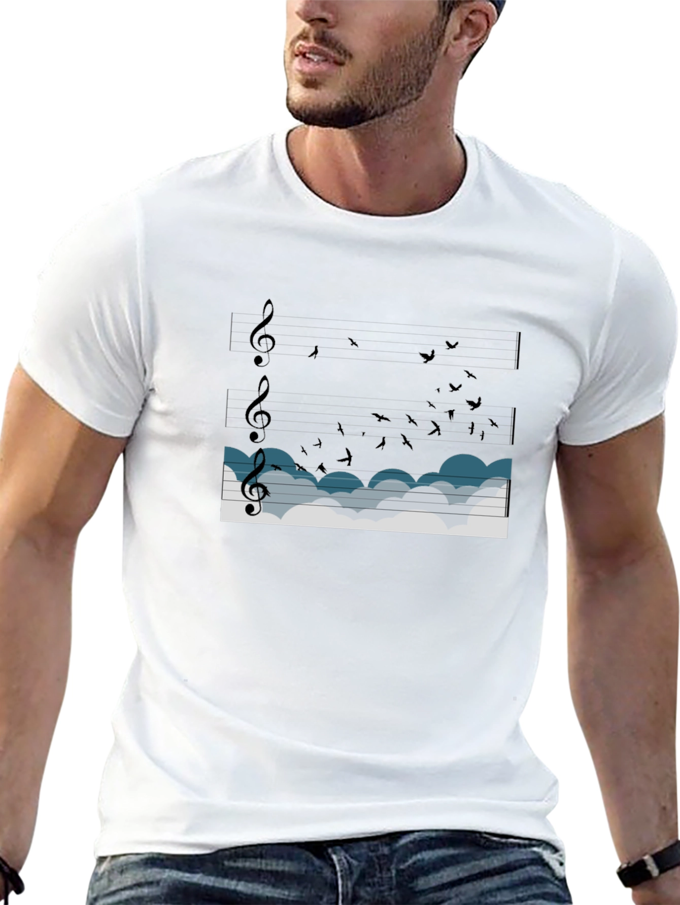 Musical Flight Black T-Shirt
