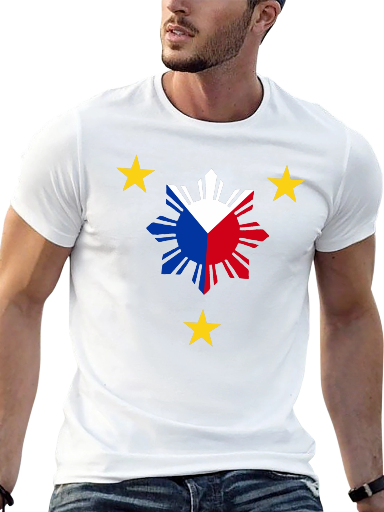 Philippines Flag Graphic T-Shirt - Patriotic Design