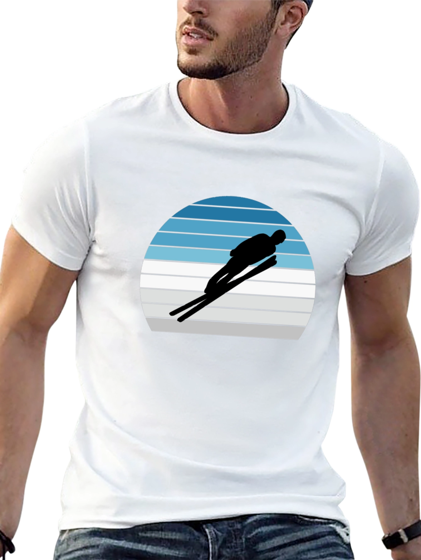 Retro Ski Jumper Graphic Tee