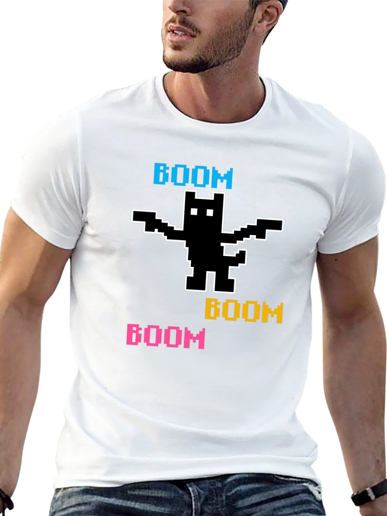 Pixelated BOOM Cat T-Shirt