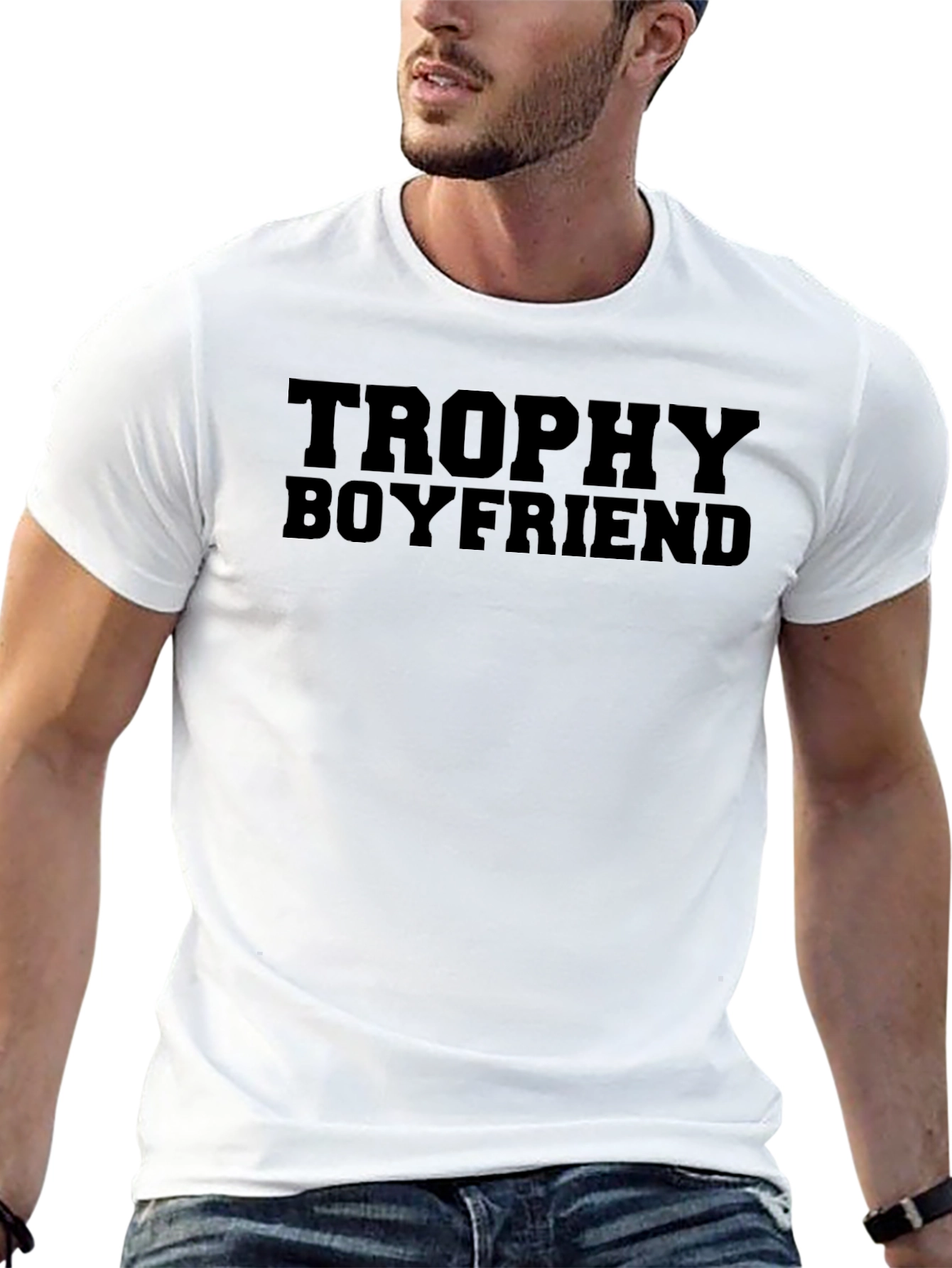 Trophy Boyfriend Tee -  Funny Graphic T-Shirt