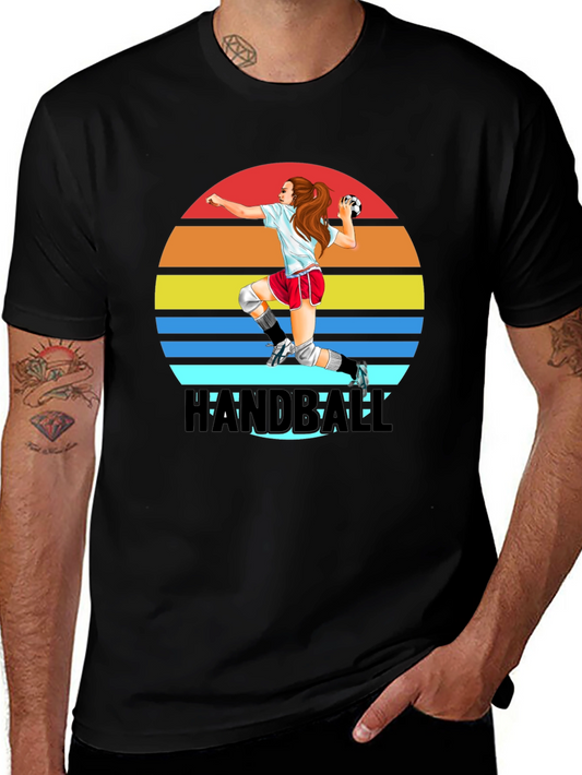 Handball Player Graphic T-Shirt