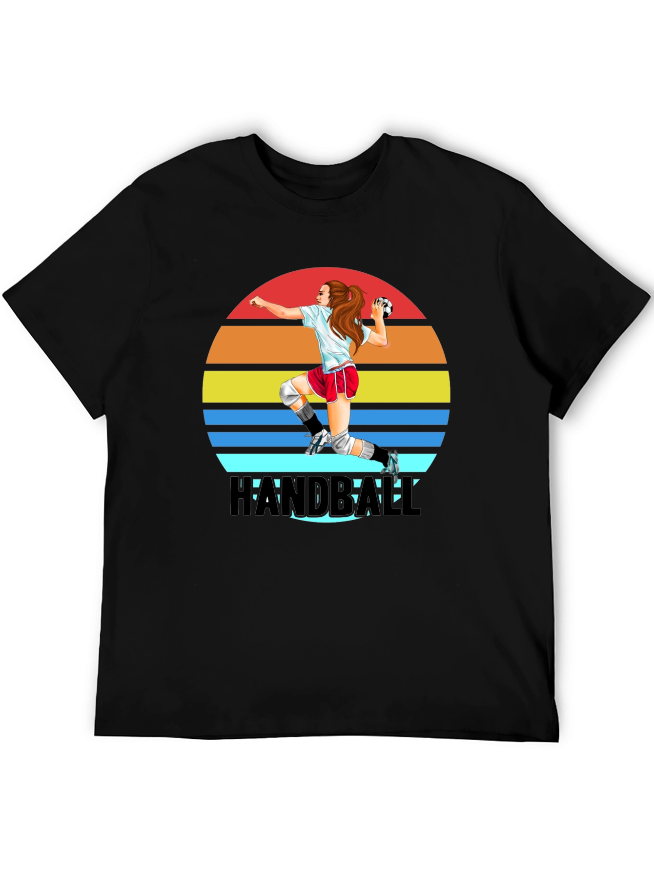 Handball Player Graphic T-Shirt